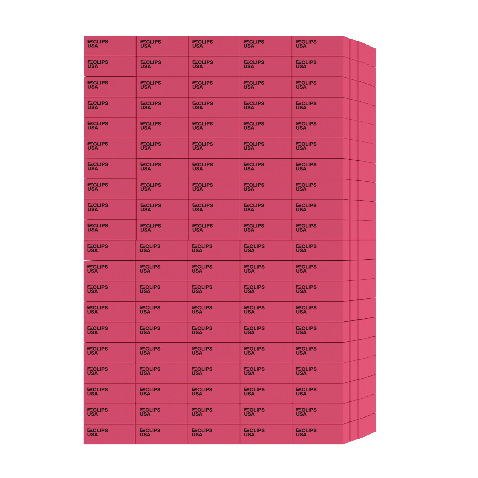Front facing image of Classic Pink Erasers.