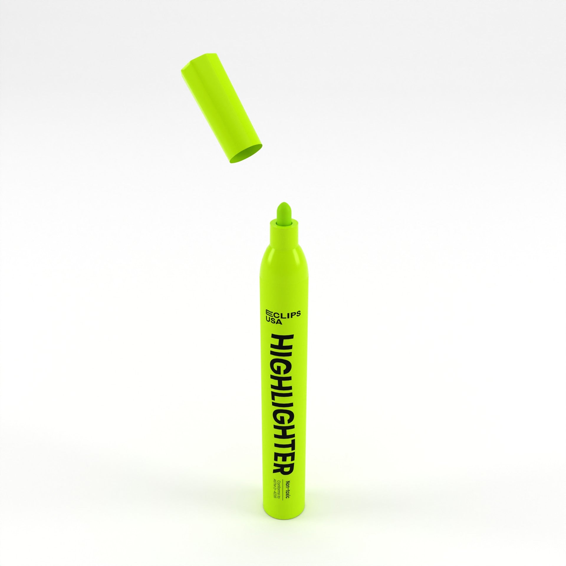 Wholesale Yellow Highlighters - Fine Tip & Non-Toxic - Bulk Case of 350 Highlighters