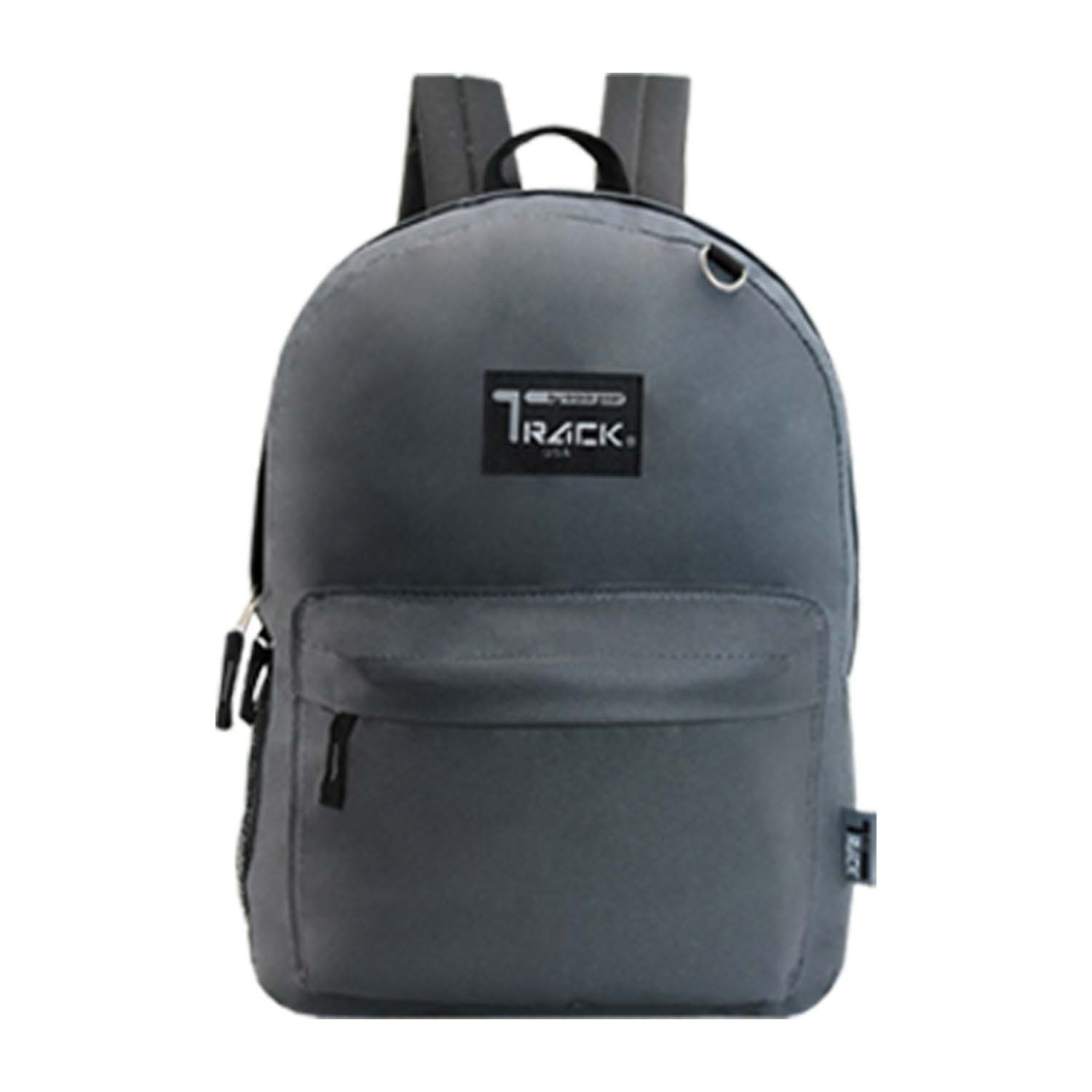 17" Wholesale Backpacks In Charcoal Grey | Padded Back | Bulk Case of 24 Bookbags