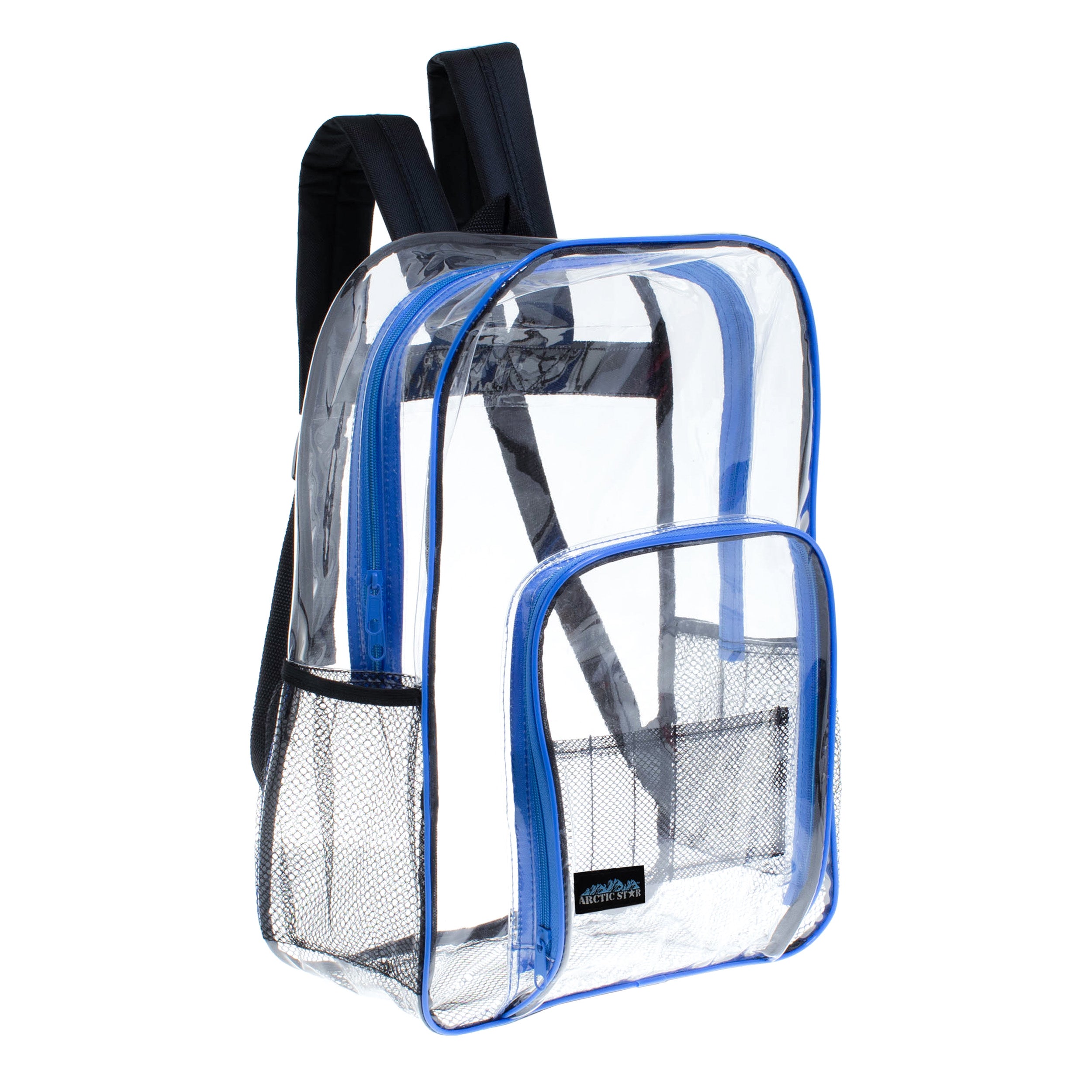 13'' Mini Clear Wholesale Backpacks in 5 Colors - Bulk Case of 24 Bookbags