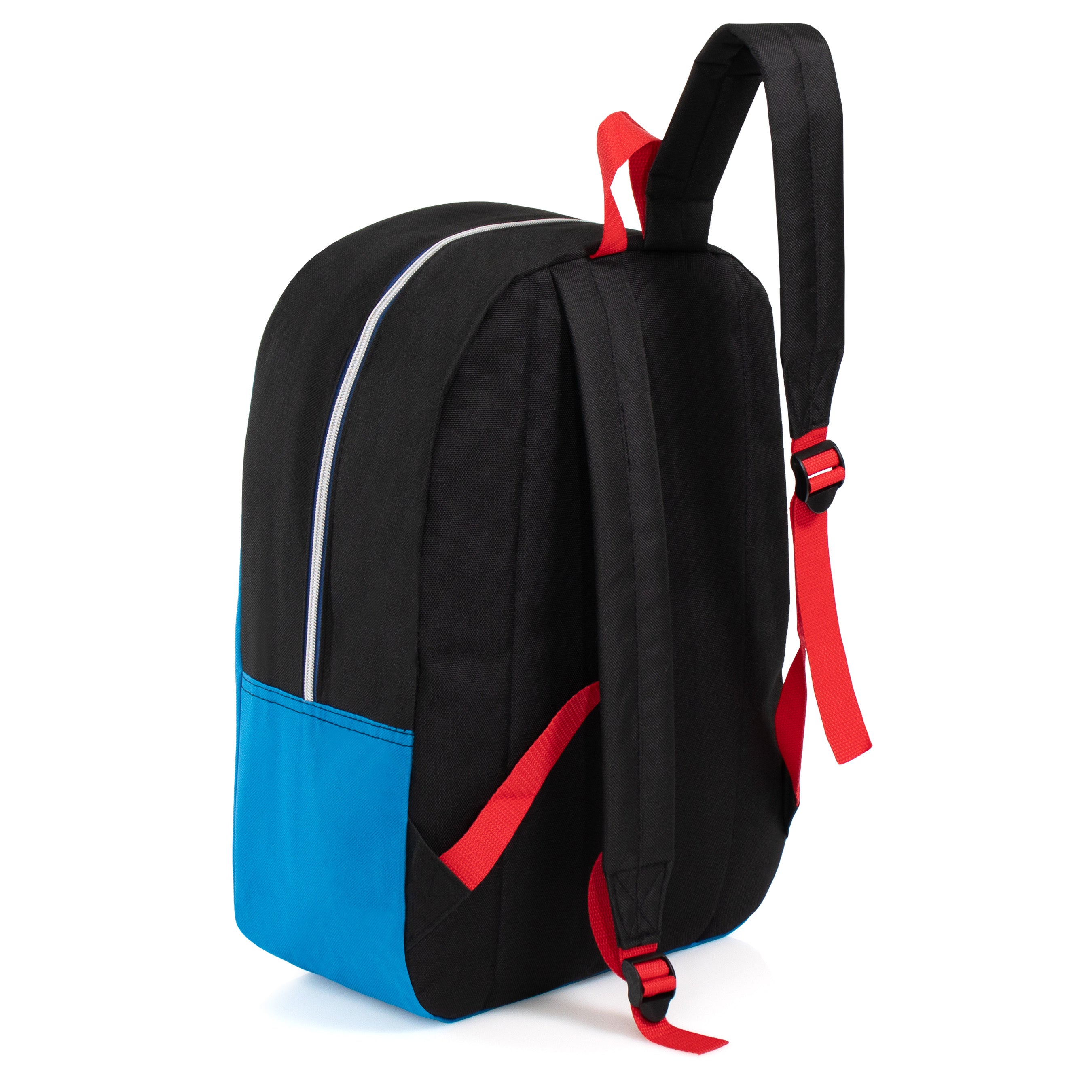 17” Diamond Patch Bulk Backpacks in 8 Colors with a Padded Back – Bulk Case of 24 Bookbags