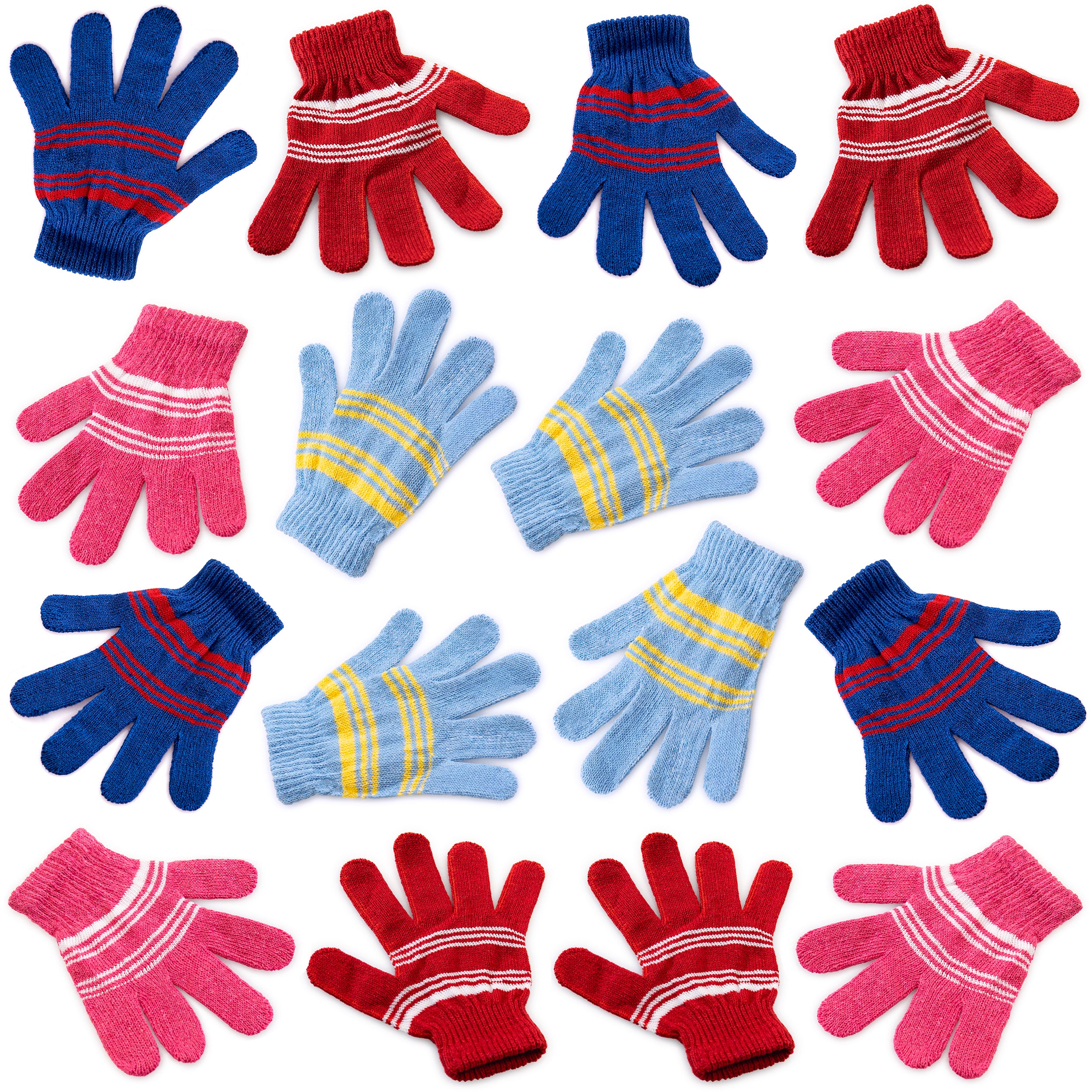 Assorted Color Wholesale Winter Gloves For Women in 4 Colors - Bulk Case of 96