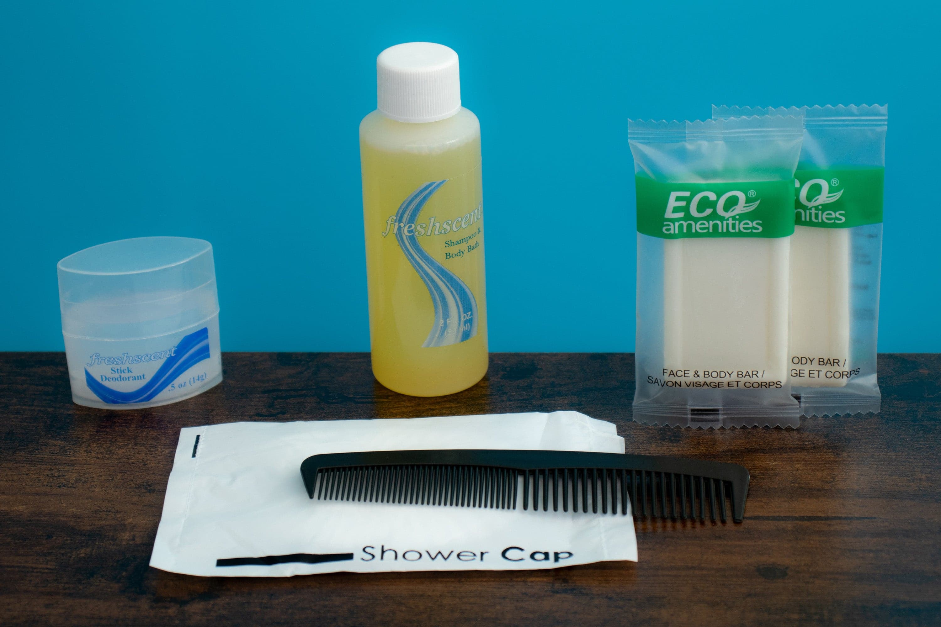 14 Piece Premium Wholesale Hygiene Kits - Travel Toiletry Supplies - Bulk Case of 48