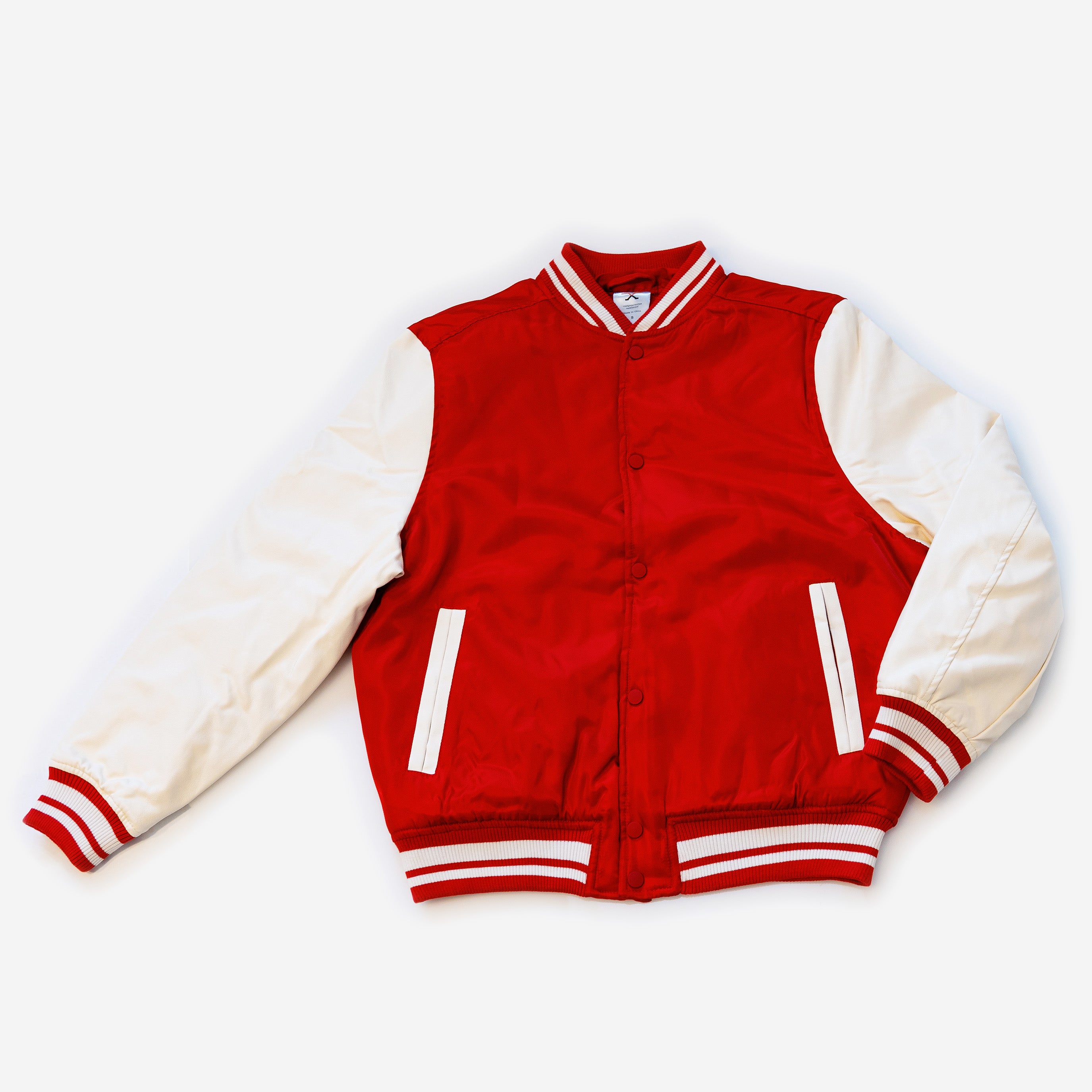 Wholesale Men’s Hooded Jackets - Red/White Colors & Assorted Sizes – Bulk Case of 12 Coats