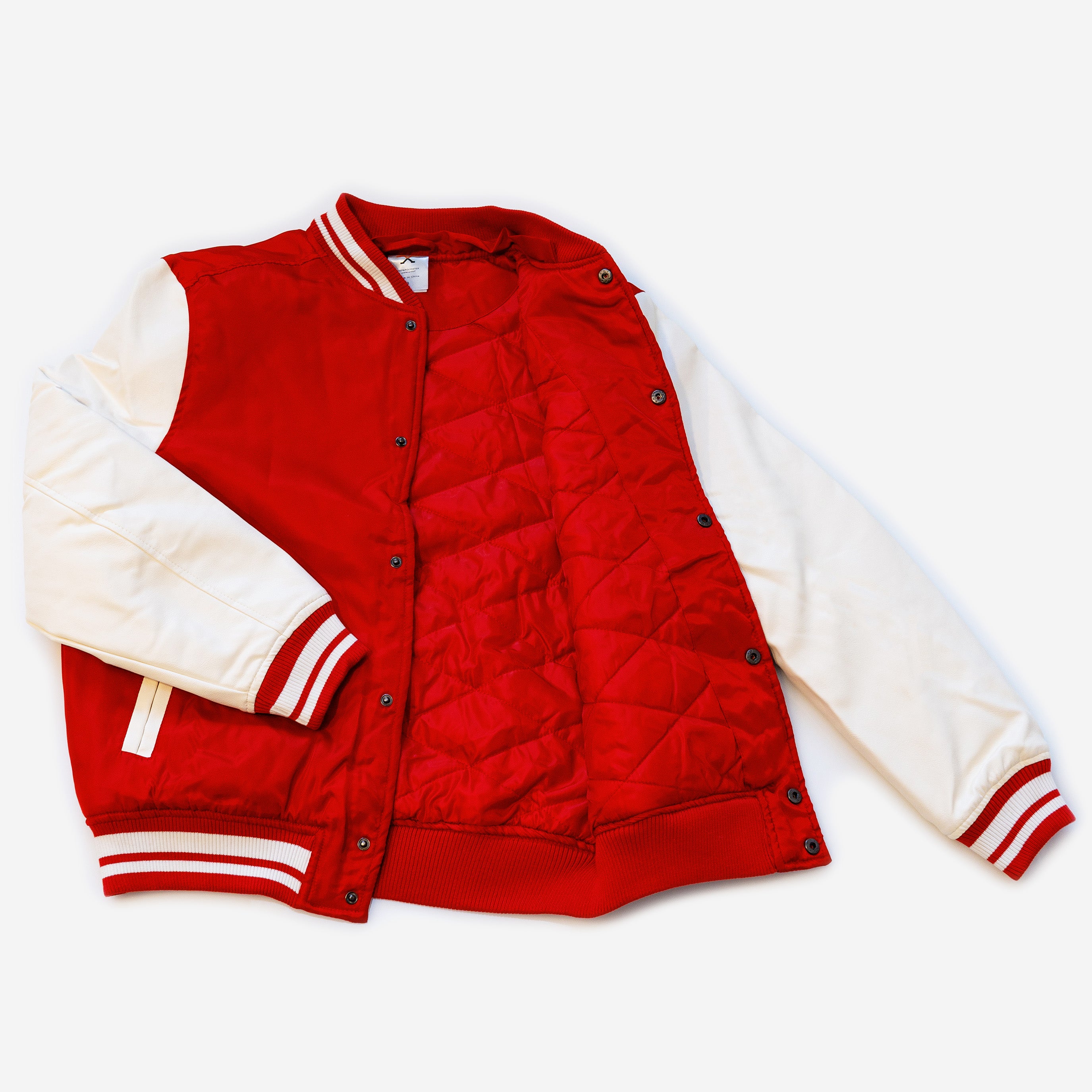 Wholesale Men’s Hooded Jackets - Red/White Colors & Assorted Sizes – Bulk Case of 12 Coats