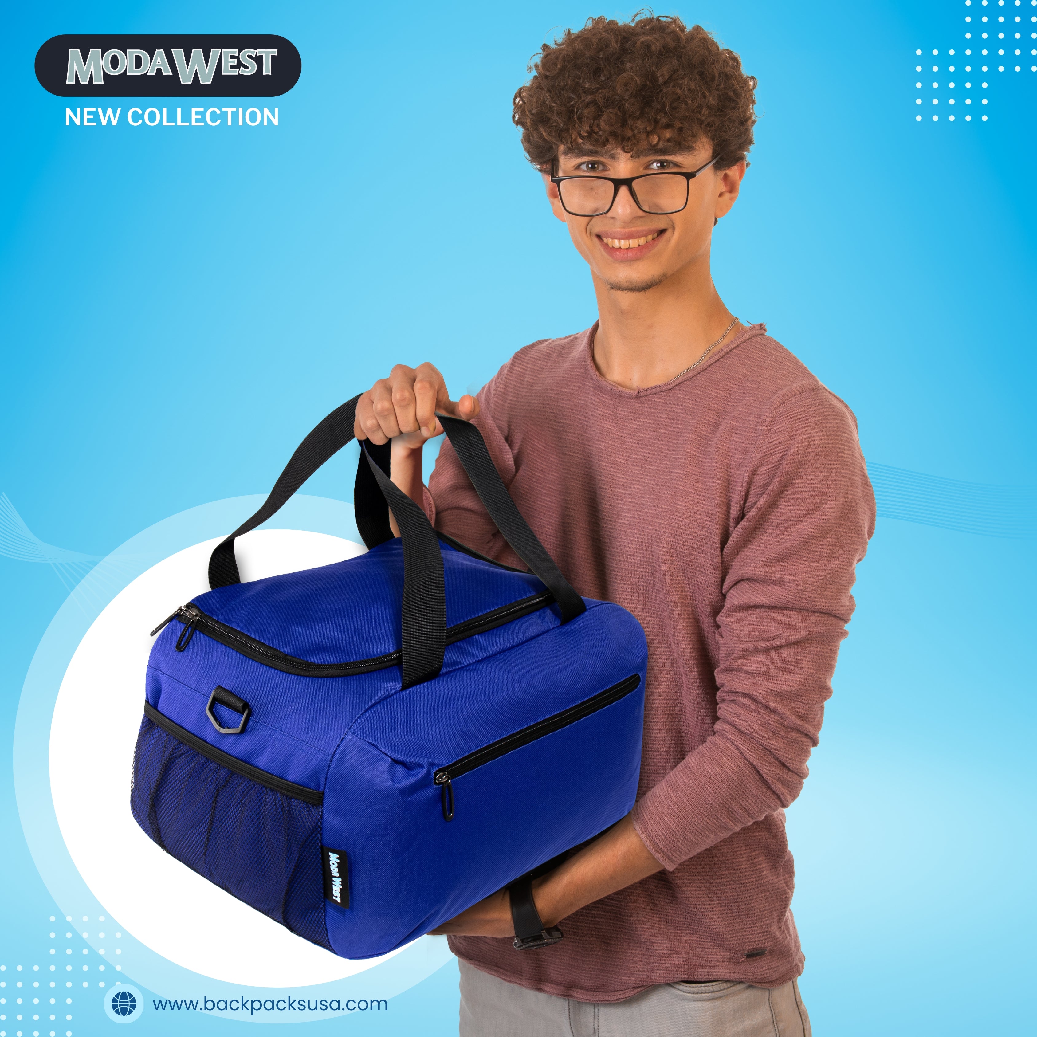 21" Wholesale Duffle Bag in Assorted Colors - Bulk Case of 12