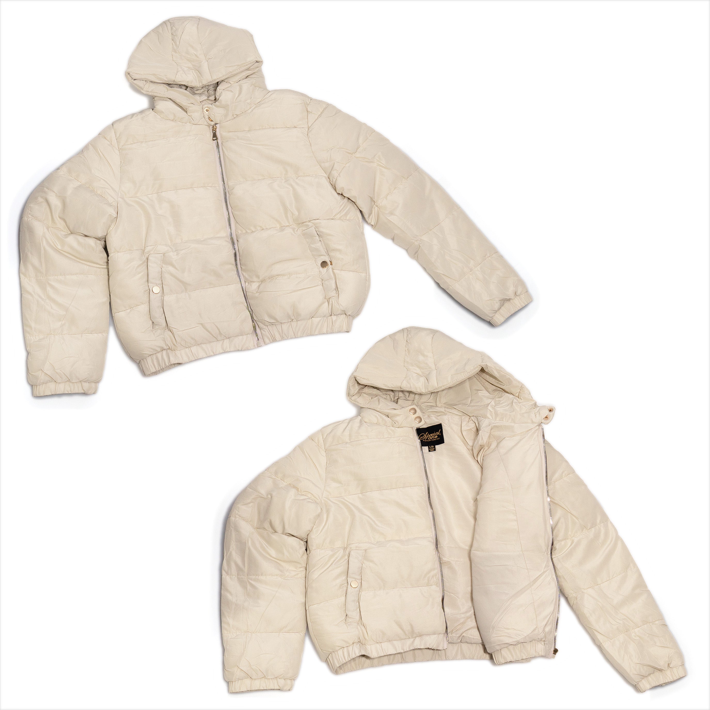 Wholesale Women’s Hooded Jackets - 6 Assorted Colors & Sizes – Bulk Case of 12 Coats