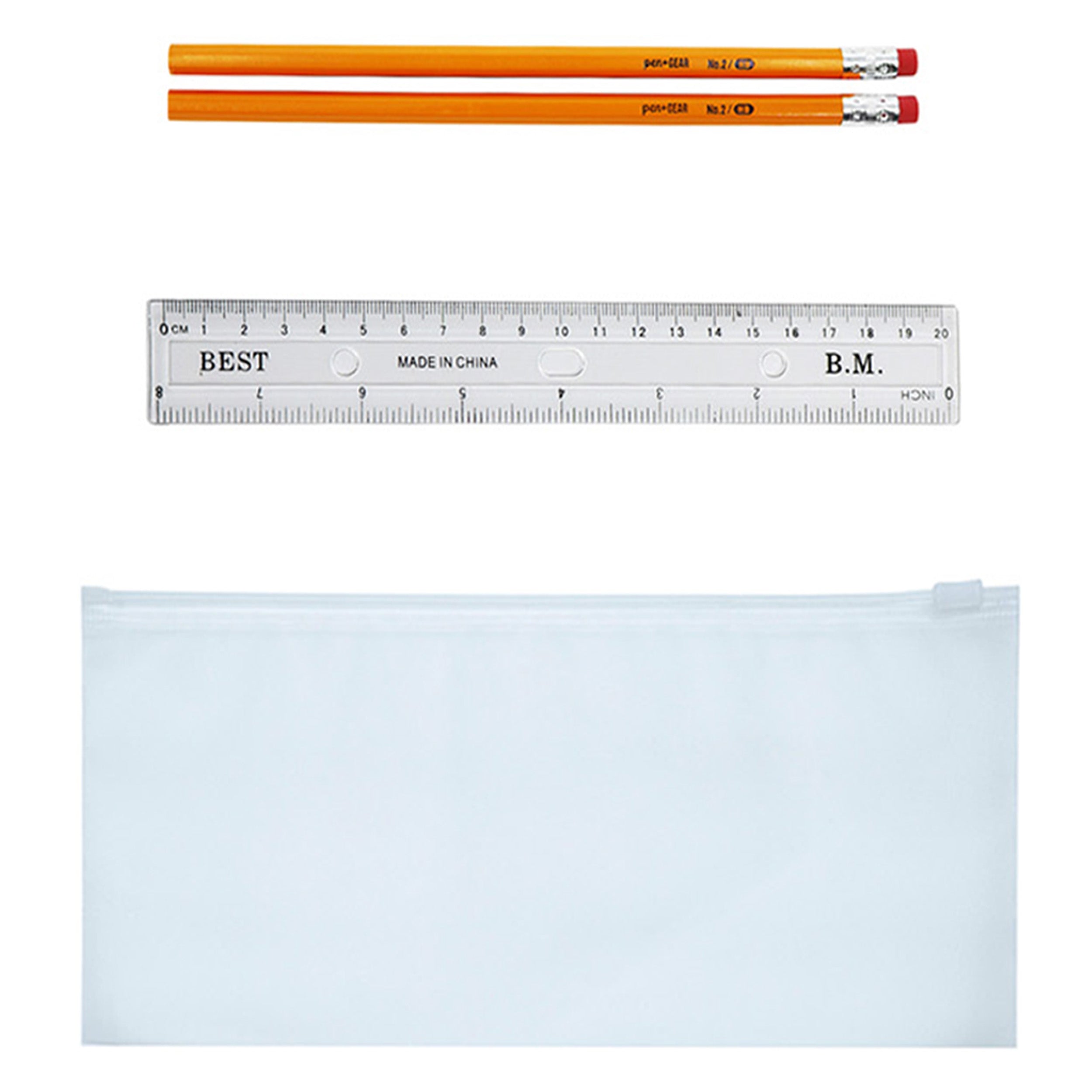 18 Piece Premium Pre-Packaged Wholesale School Supply Kits - Bulk Case of 24 Kits