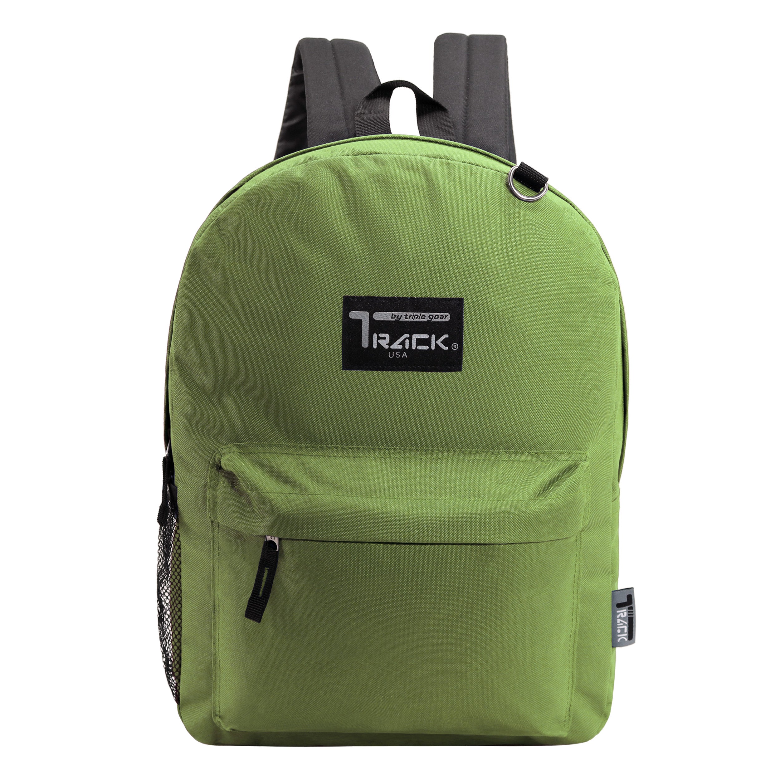 17" Wholesale Backpacks In Olive | Padded Back | Bulk Case of 24 Bookbags