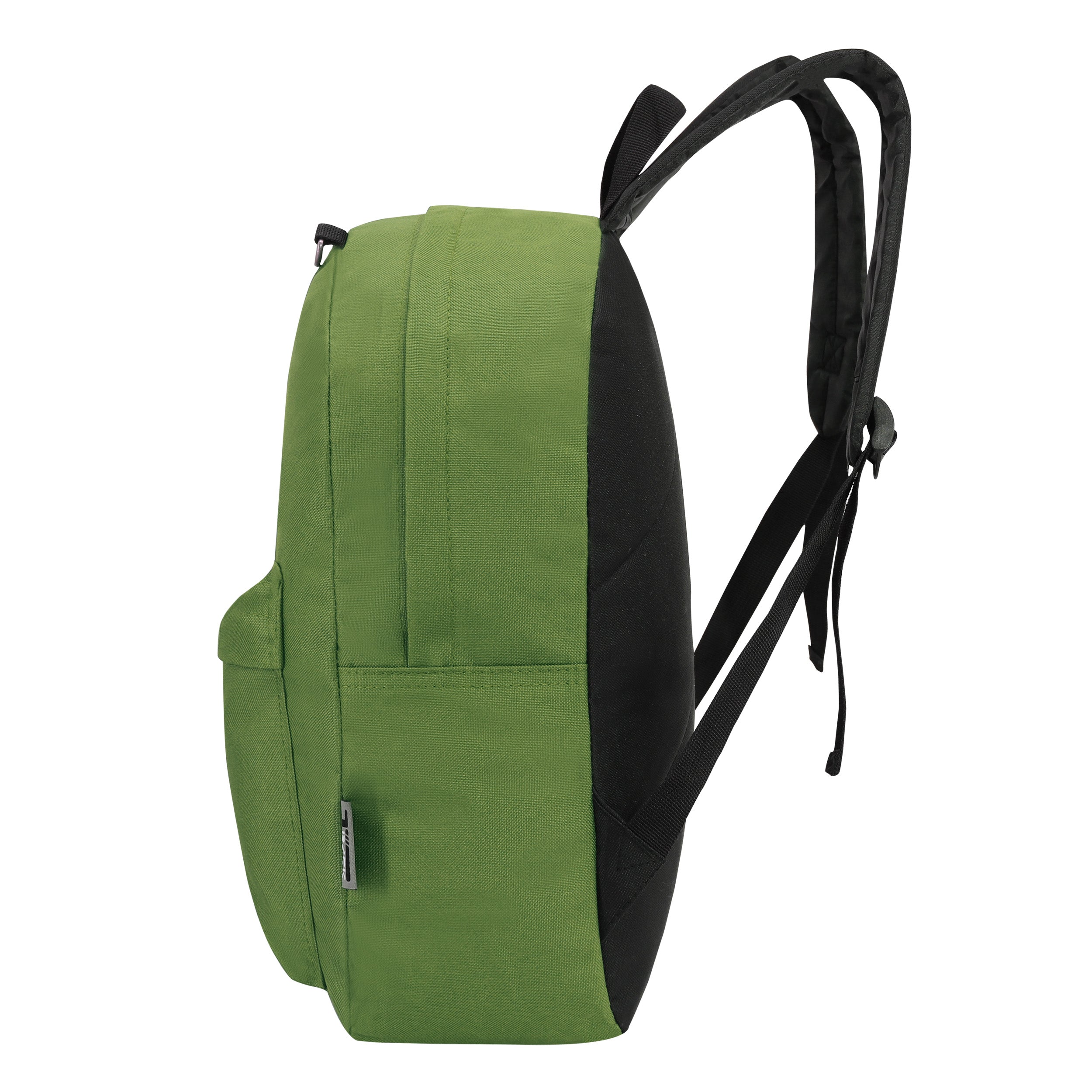 17" Wholesale Backpacks In Olive | Padded Back | Bulk Case of 24 Bookbags