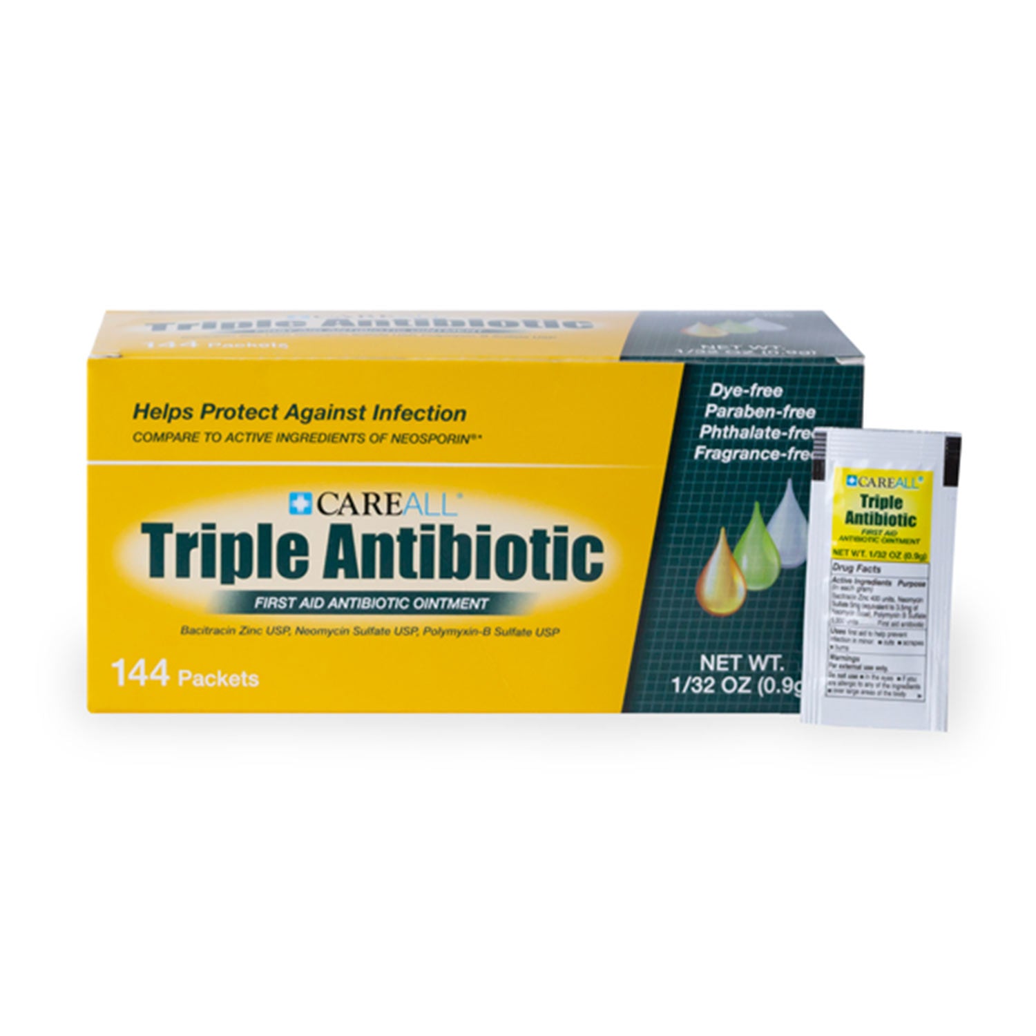 Wholesale Triple Antibiotic Ointment Packets | Travel, Hotels, Rentals, Homeless Care - Bulk Case of 1728