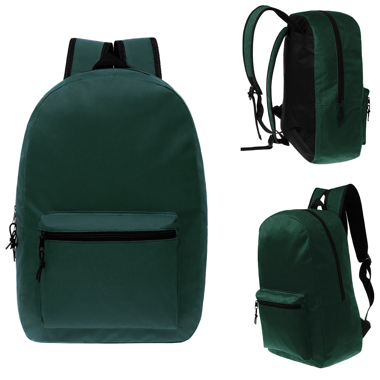 back to school wholesale backpack in dark green
