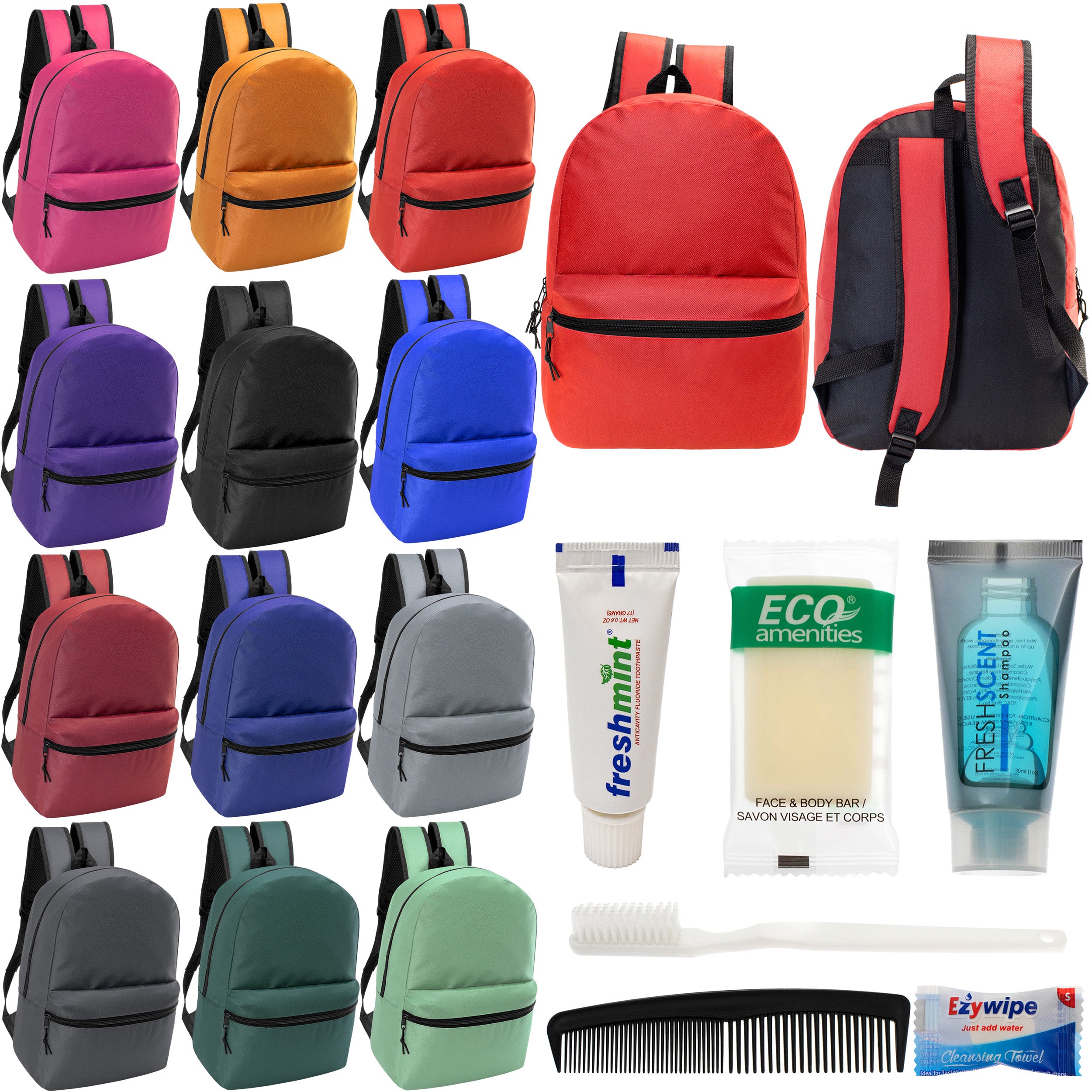 a case of kida backpacks for 10.00 24 Silkfly Pack 17'' Bulk with 24 Stationery Supply Sets, Bookbags and Writing Accessories Kit Donation(Black) : Clothing, Shoes & Jewelry sleepovers and a quick weekend trip. Schoolyard Vibes 17 inch 3
