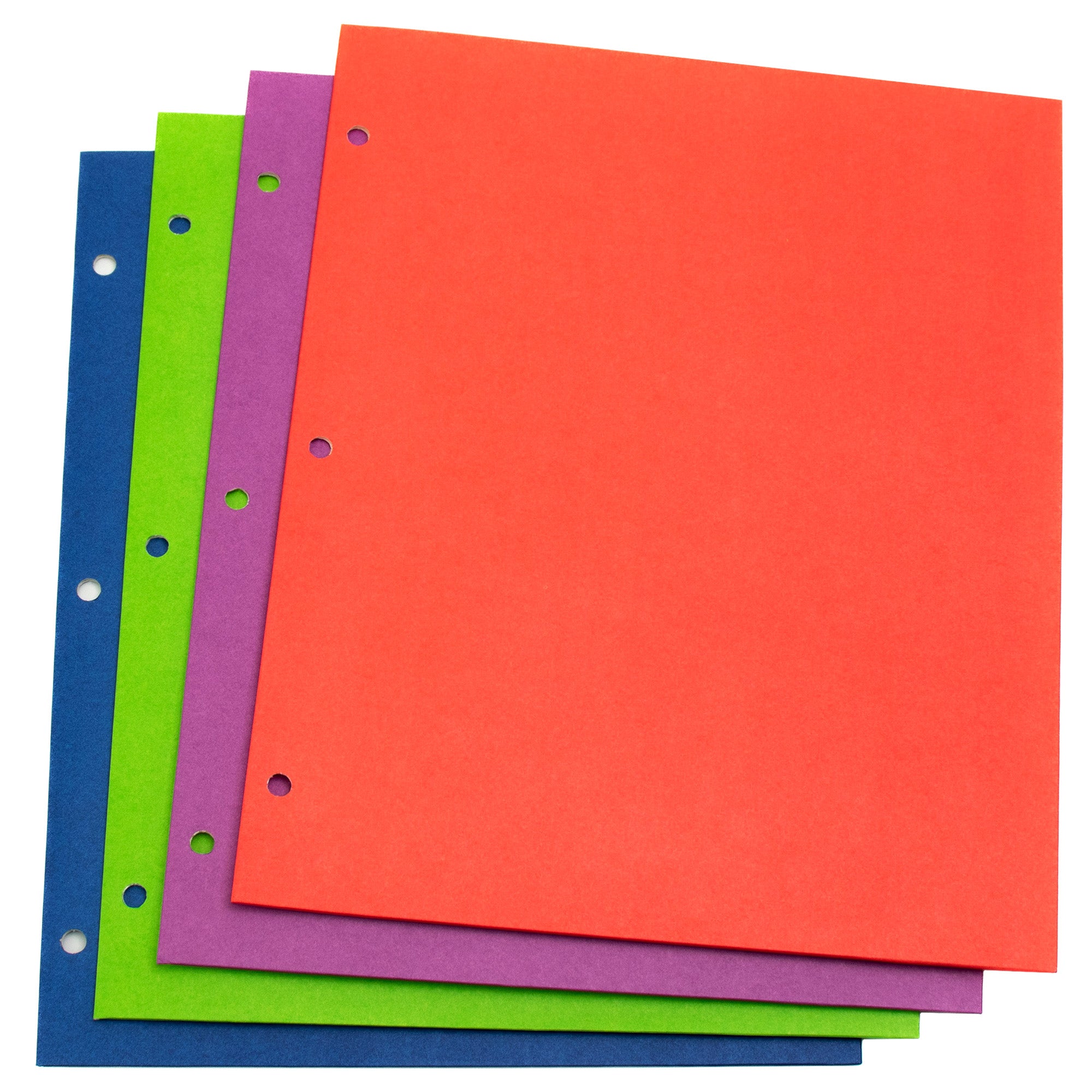 Wholesale 2 Pocket Folders for Students | 4 Colors | Bulk Case of 200 Folders