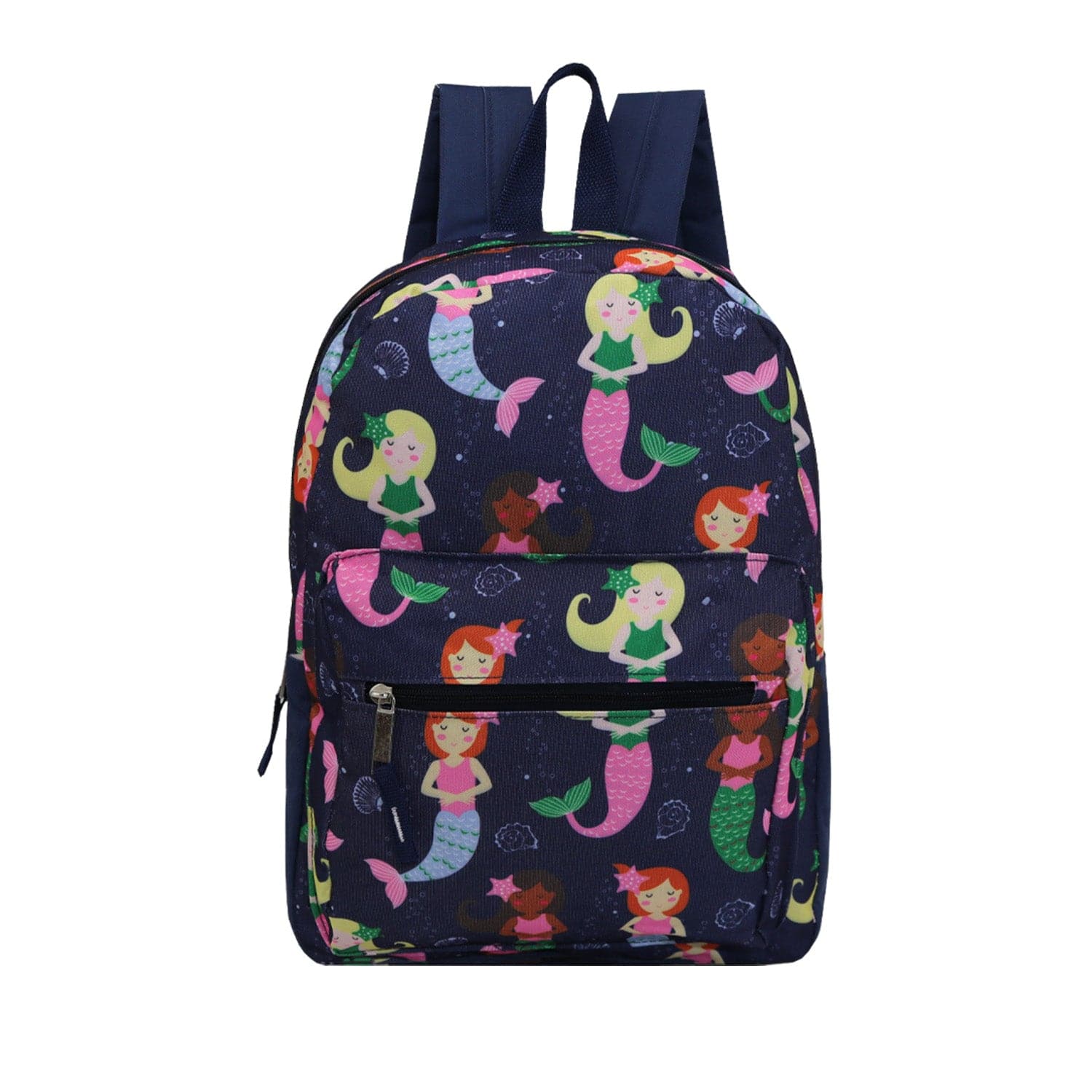 15" Kids Basic Wholesale Backpack in Assorted Girls Prints - Bulk Case of 24