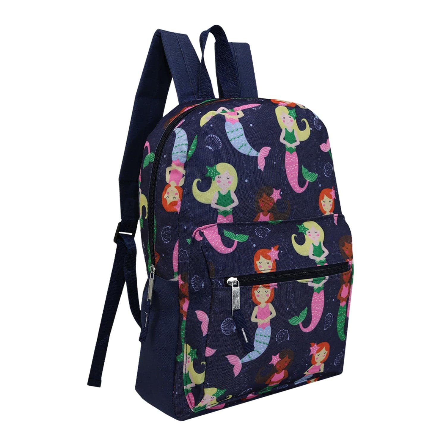 15" Kids Basic Wholesale Backpack in Assorted Girls Prints - Bulk Case of 24