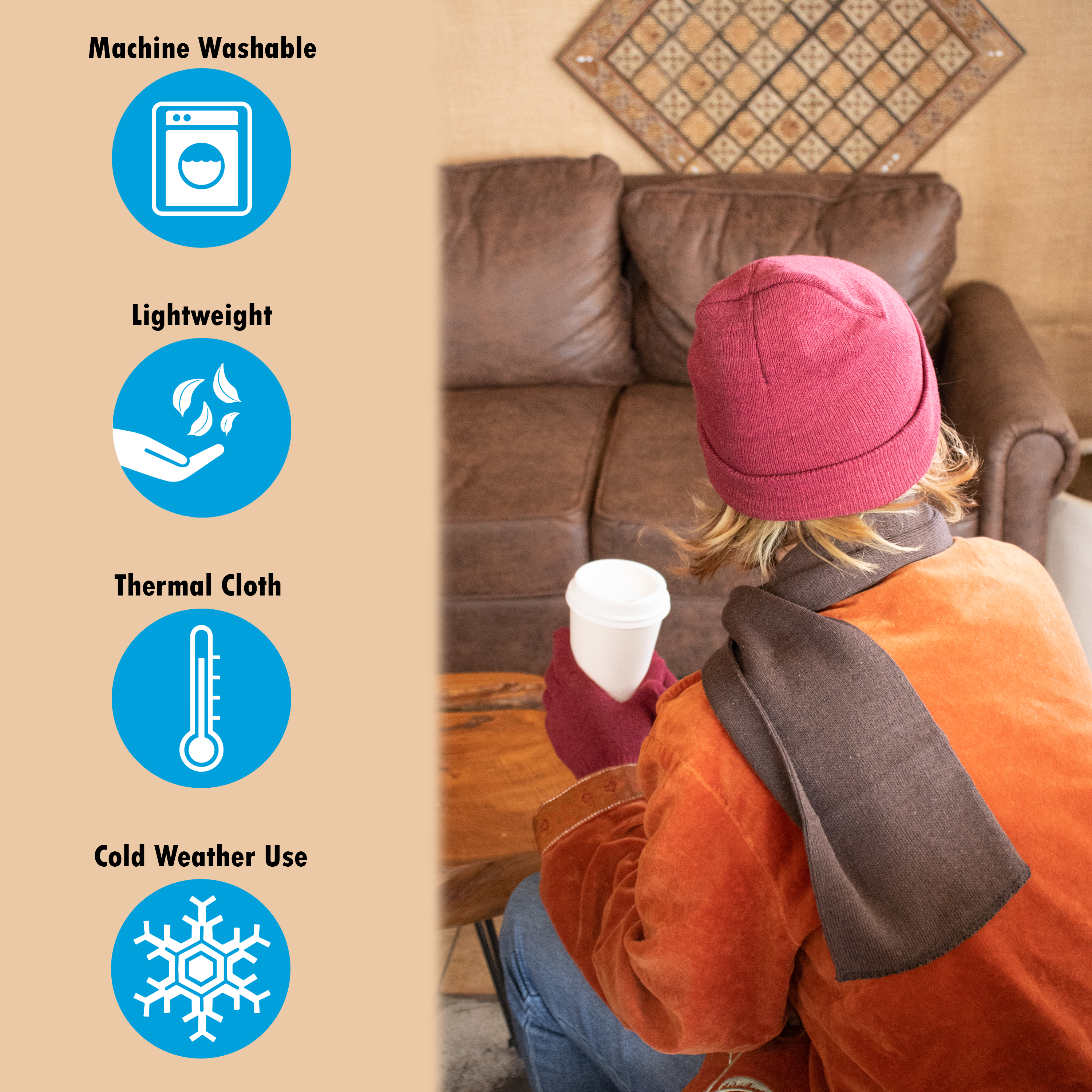 Unisex Winter Wholesale Beanie in 5 Assorted Colors - Bulk Case of 48