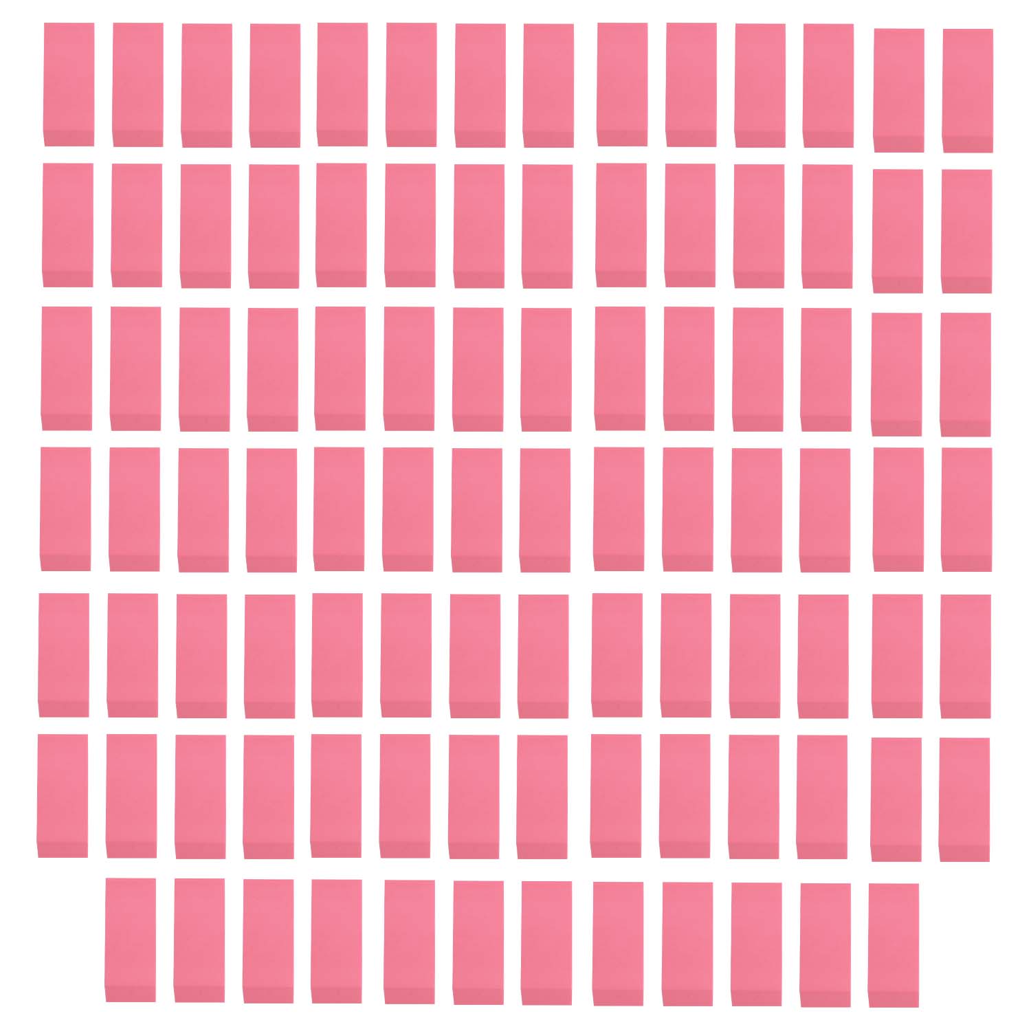 Wholesale Eraser Wedges - Bulk School Supplies Case of 96 Pink Erasers
