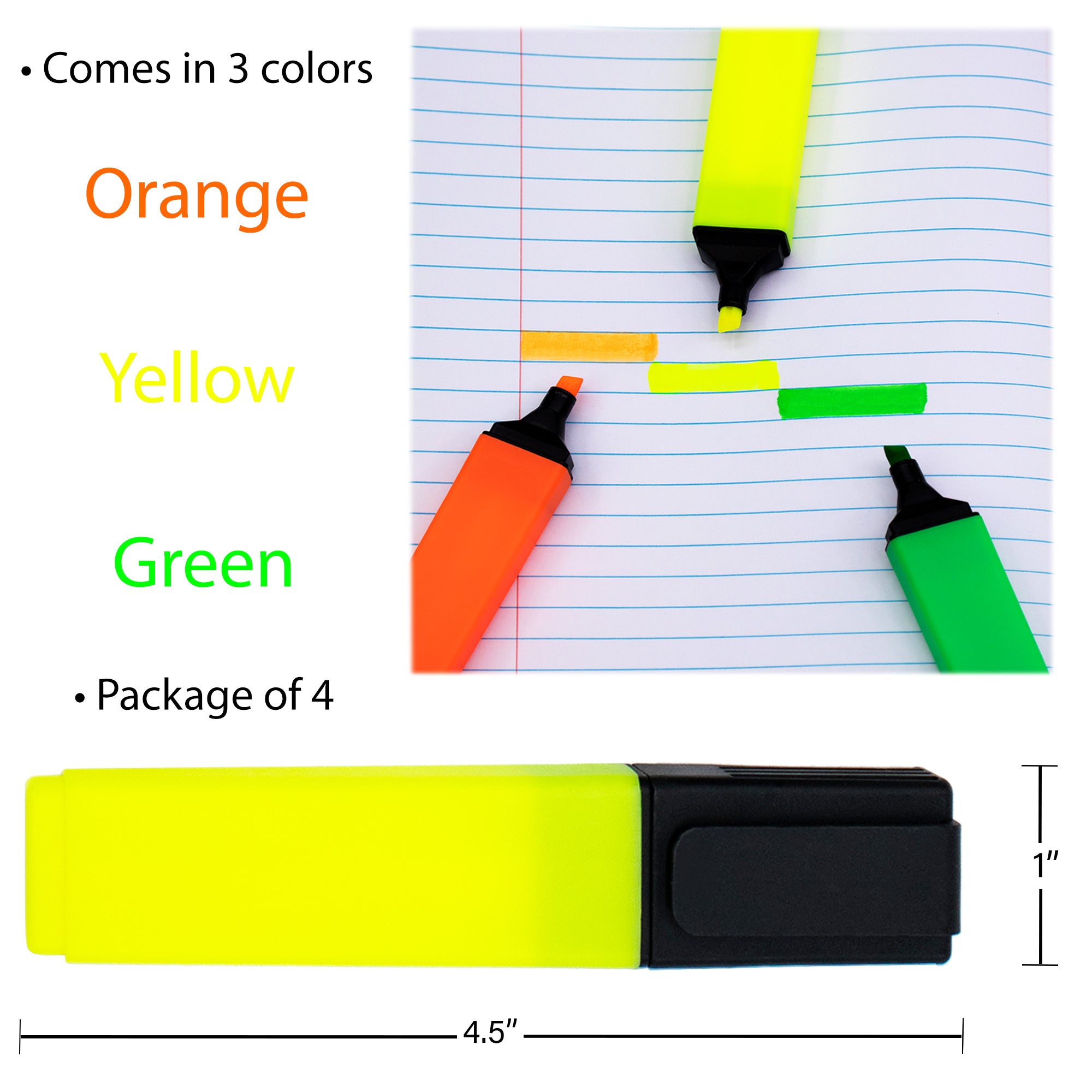 Wholesale Highlighters | Bulk School Supplies | Case of 192 Total Highlighters