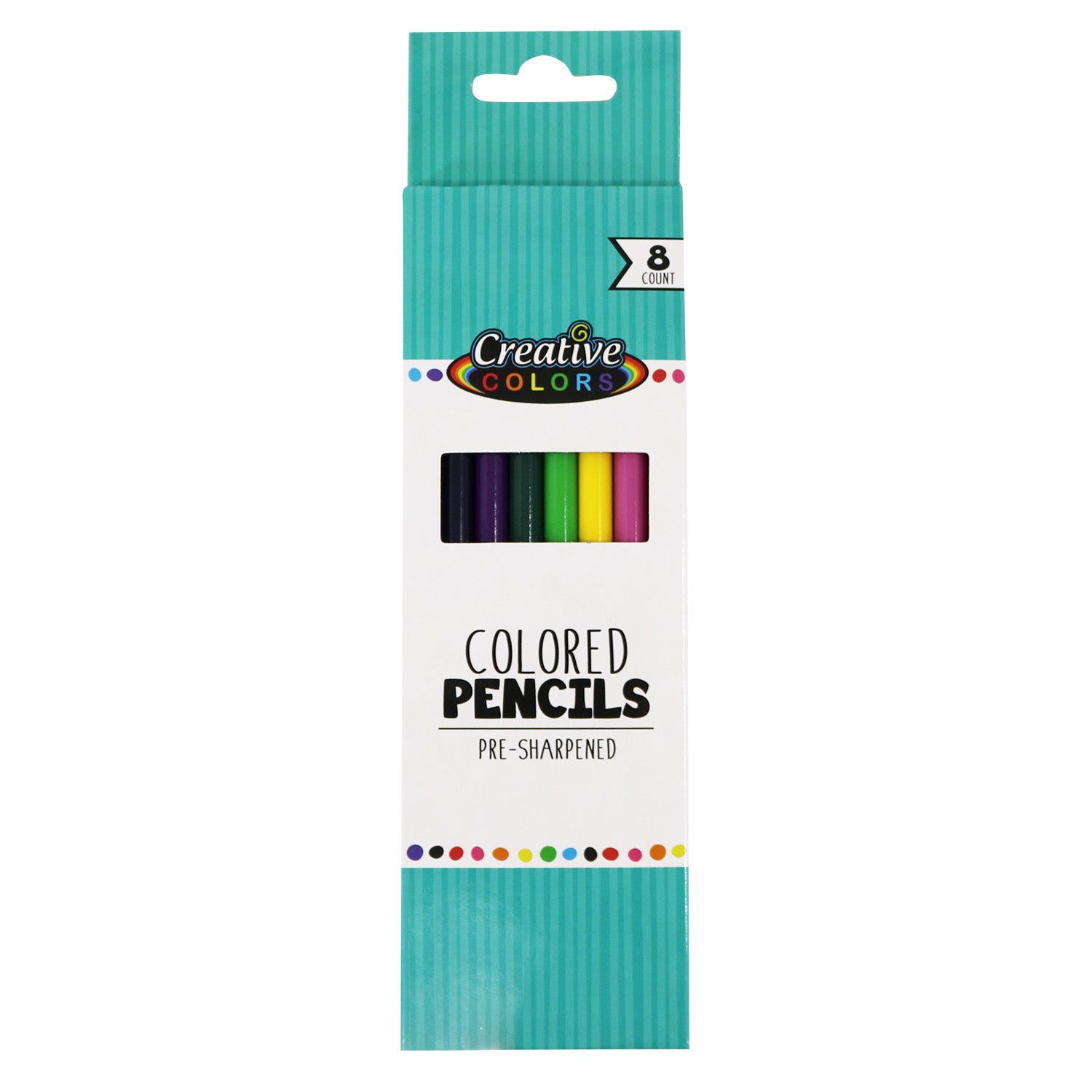 Wholesale Colored Pencils - 8 Pack - Bulk School Supplies - Case of 96 Packs