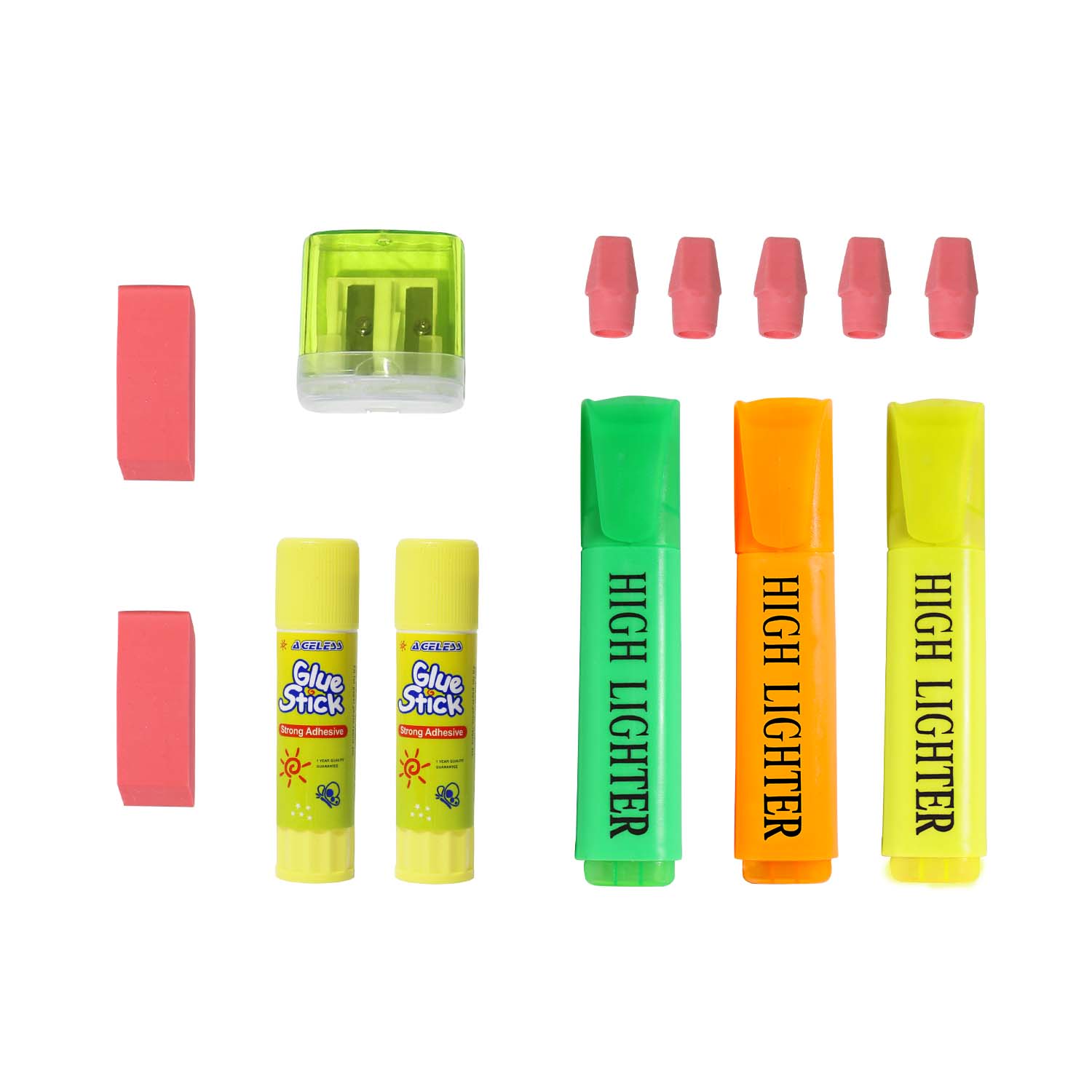 36 Piece Wholesale School Supply Kits for Students - Bulk Case of 48 Kits