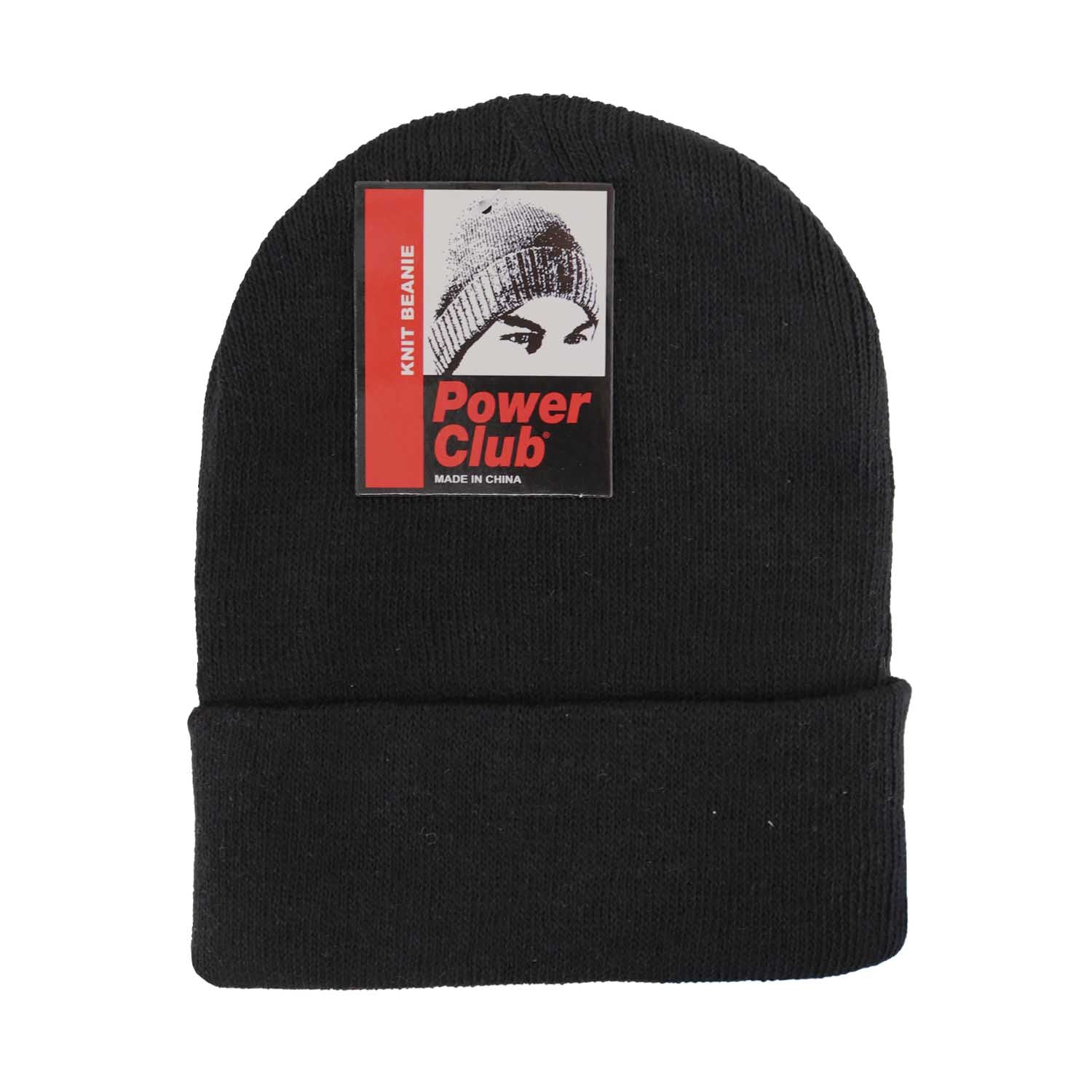 Unisex Winter Wholesale Beanie in Black - Bulk Case of 48
