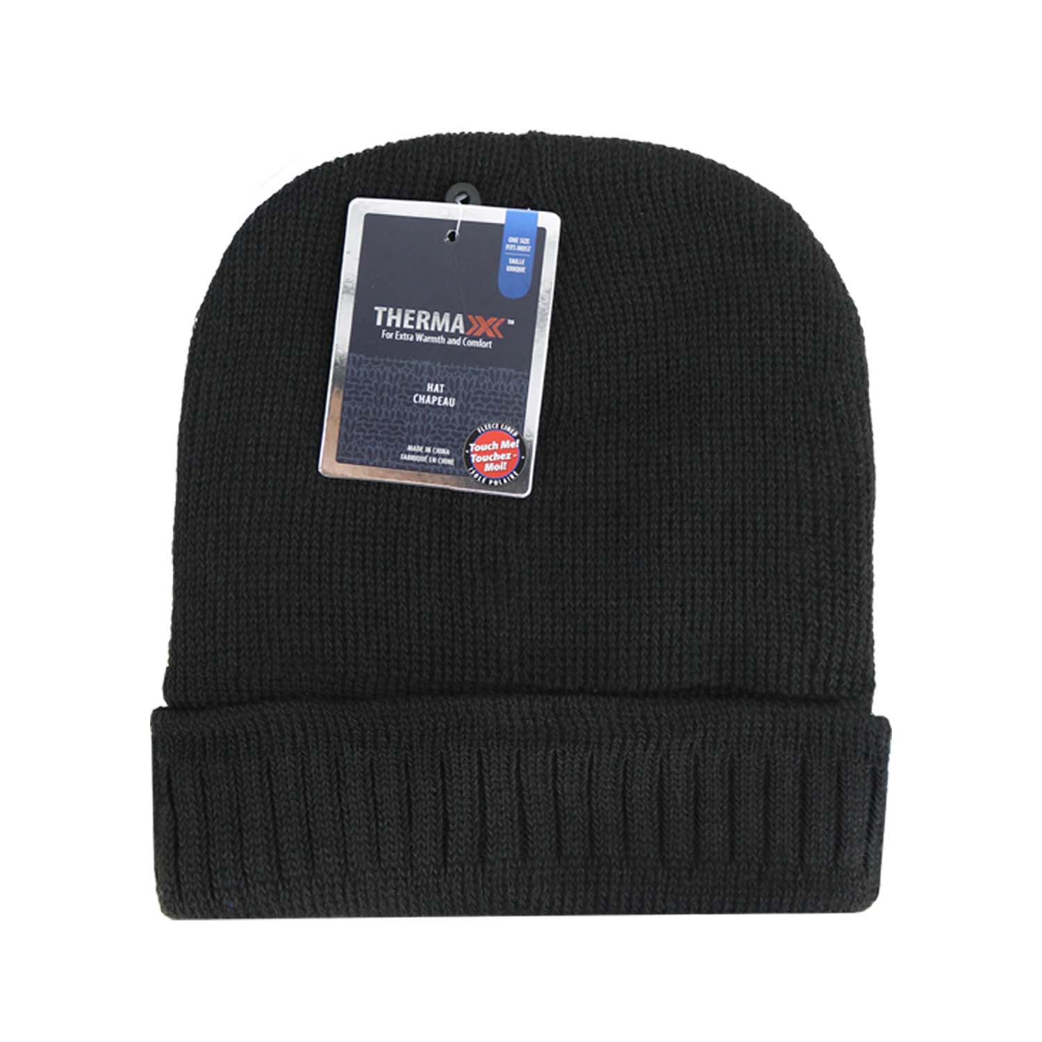 Black Unisex Wholesale Beanies - Homeless Care - Bulk Case of 96 Winter Hats