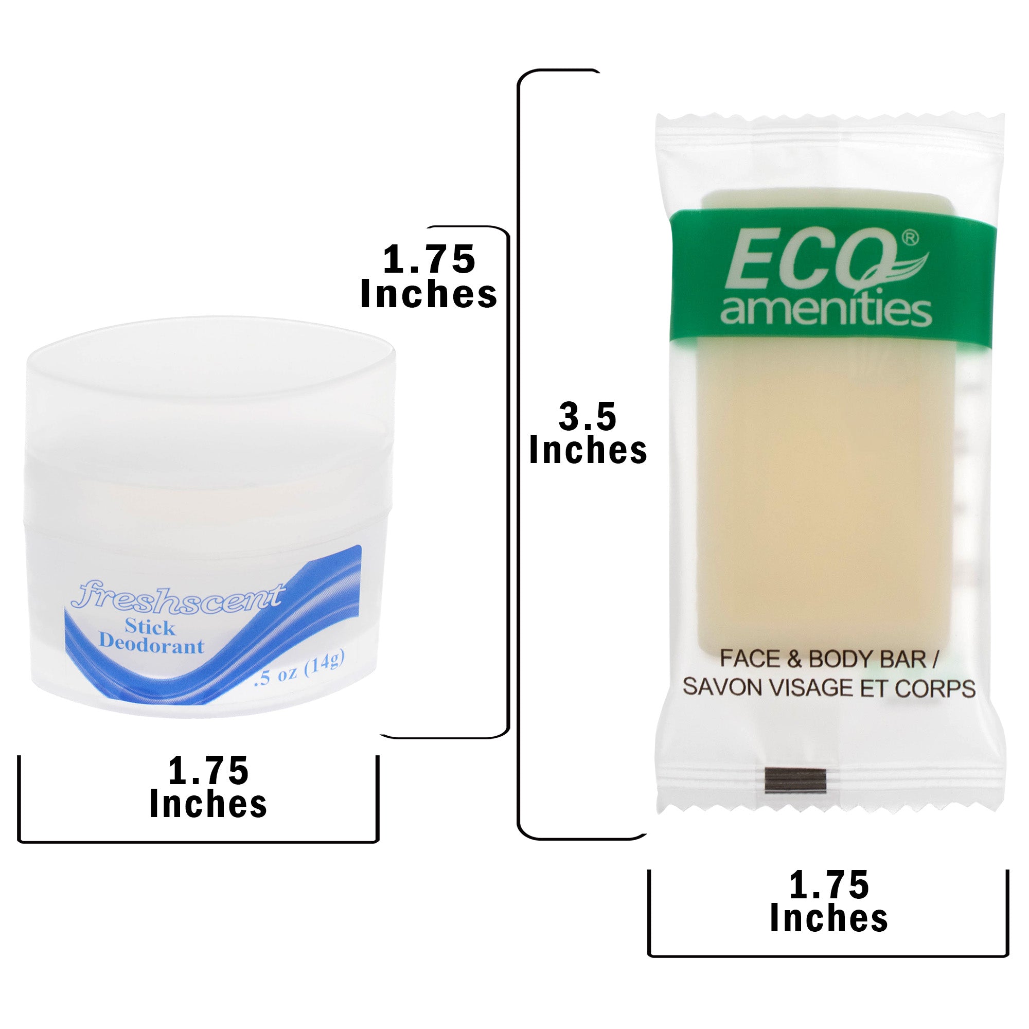 5 Piece Wholesale Hygiene Kits - Travel, Rentals, Homeless - Bulk Case of 96