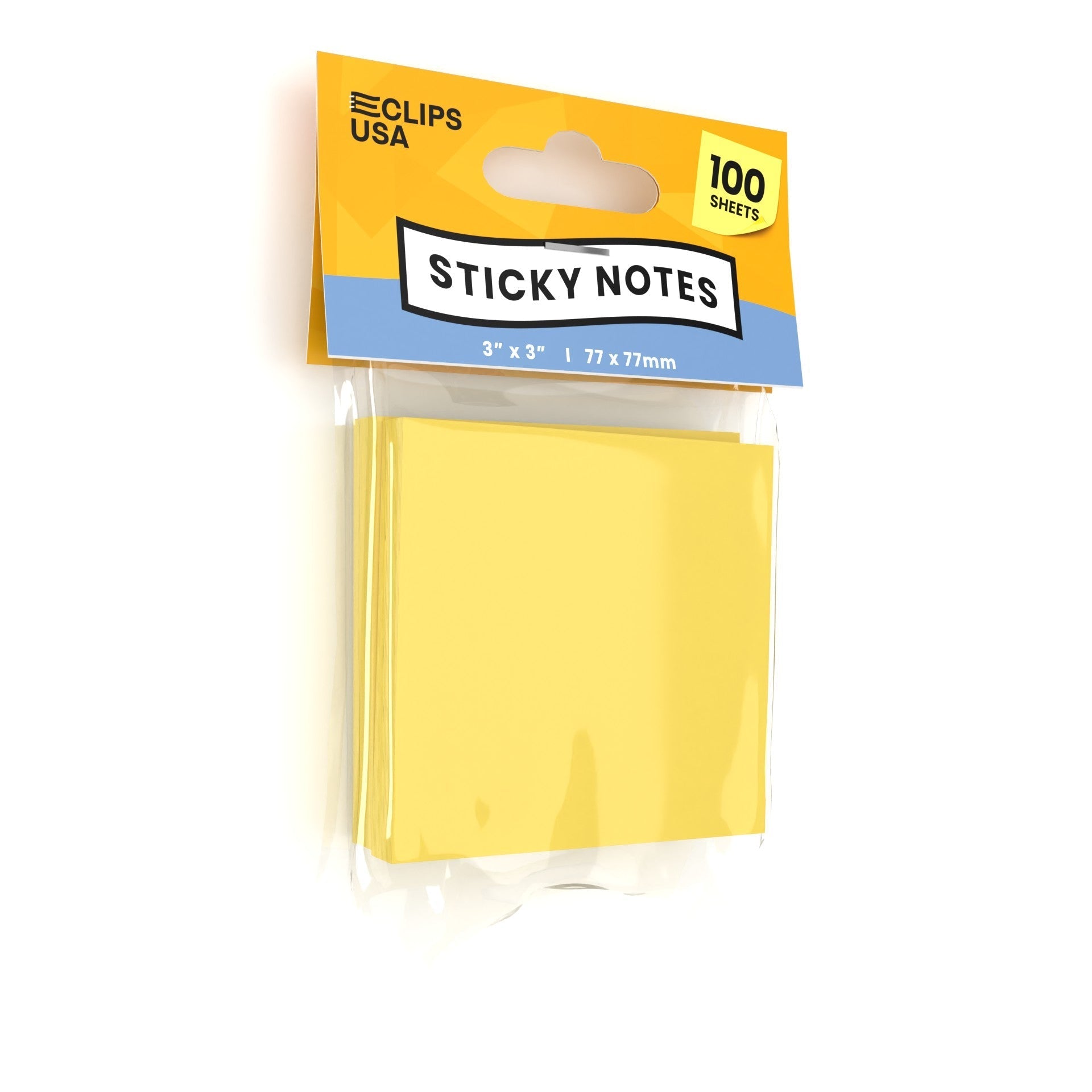 Wholesale Yellow Sticky Notes - 3 X 3 Inches - 100 Sheets Per Pad - Bulk Case of 60 Pads