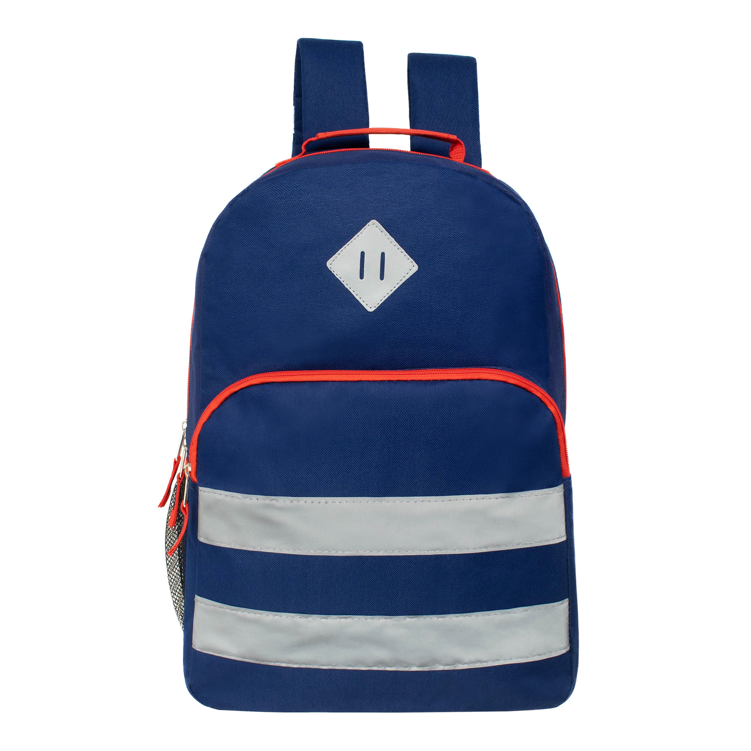 24 Wholesale 17 Inch Reflective Wholesale Backpack In 6 Colors - at 