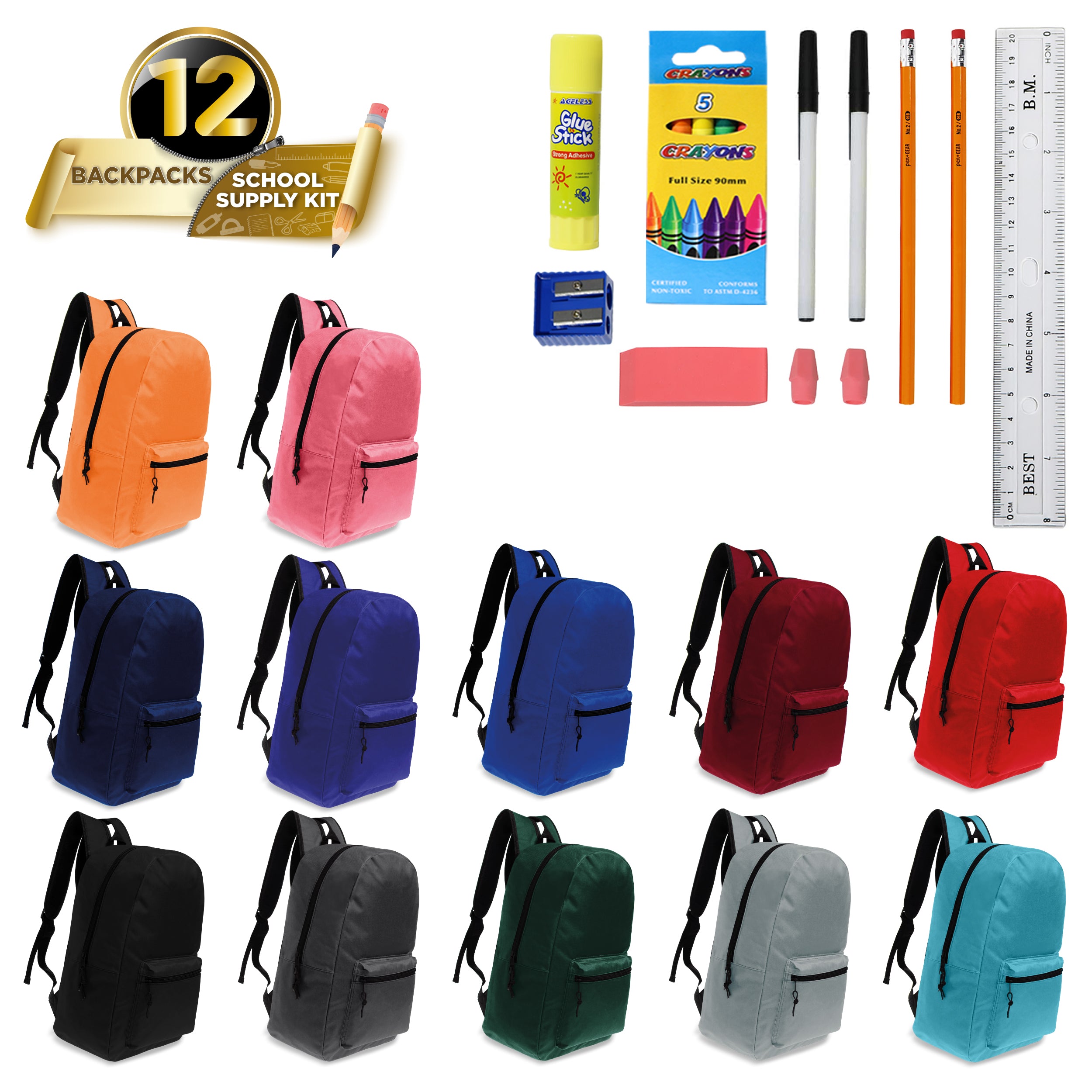 Bulk kids backpacks sales