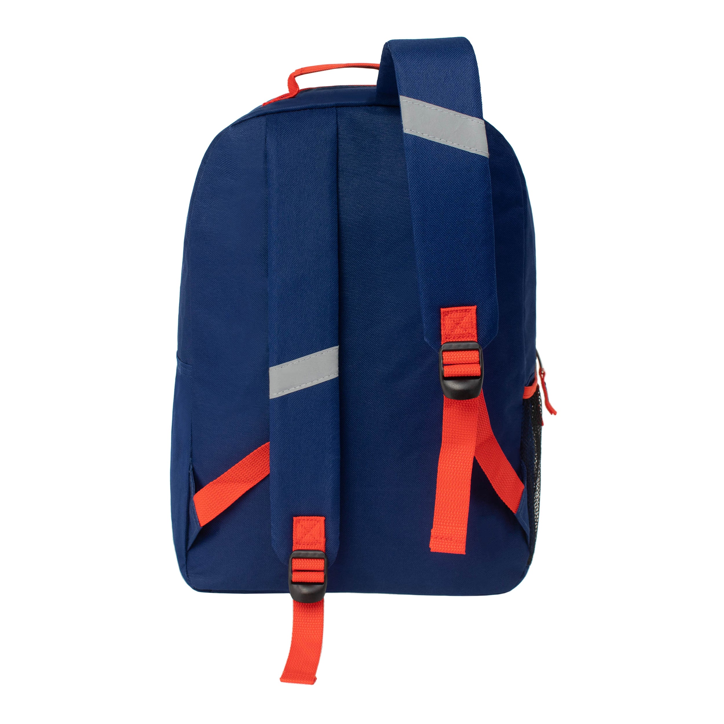 12 Reflective Striped 17" Backpacks in 6 Colors, 12 Winter Item Sets & Your Choice of 12 Bulk Hygiene Kits - Wholesale Homeless Care Package