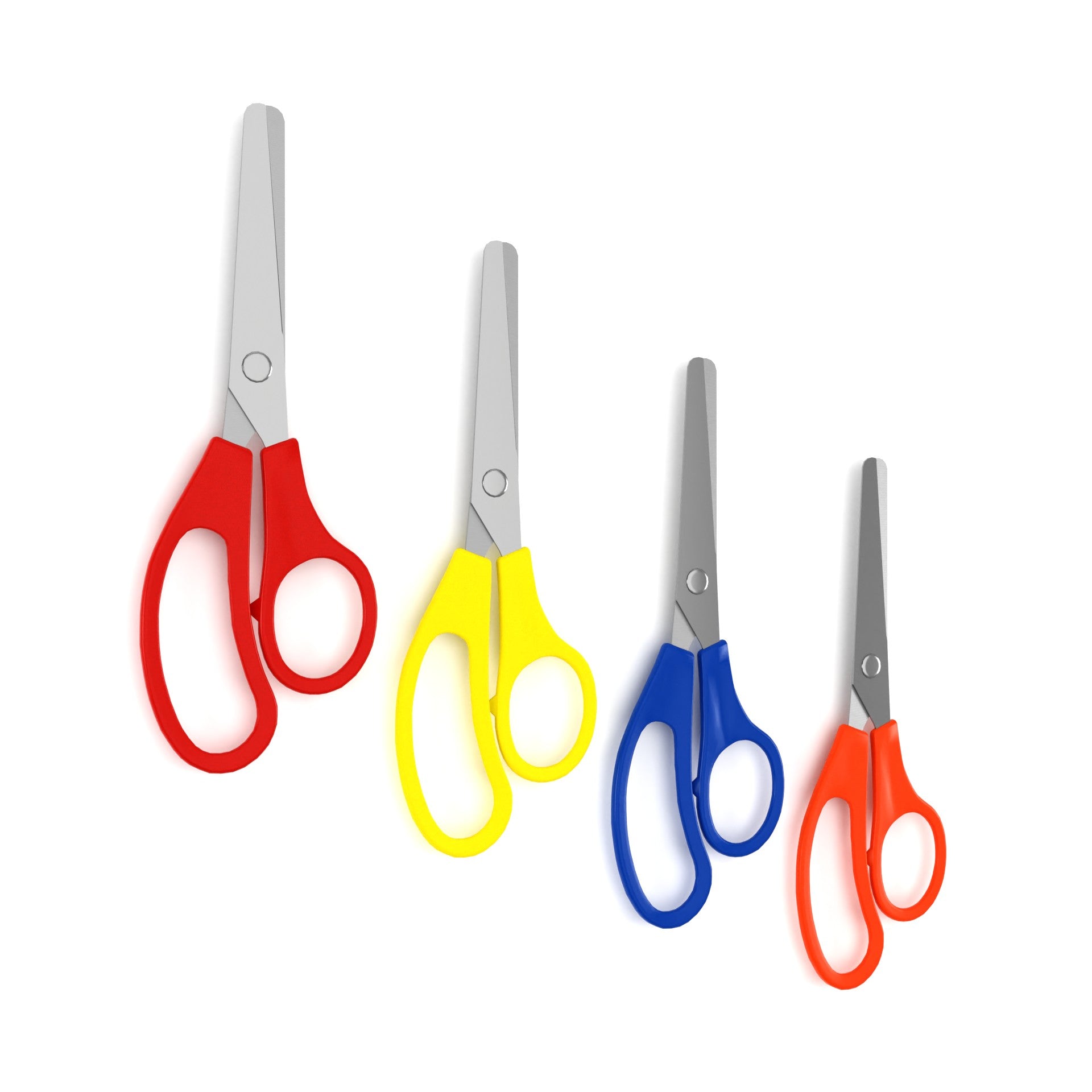Kids Scissors: 5", Safe for School, (Assorted Color), Blunt Tip, Case of 500 Scissors