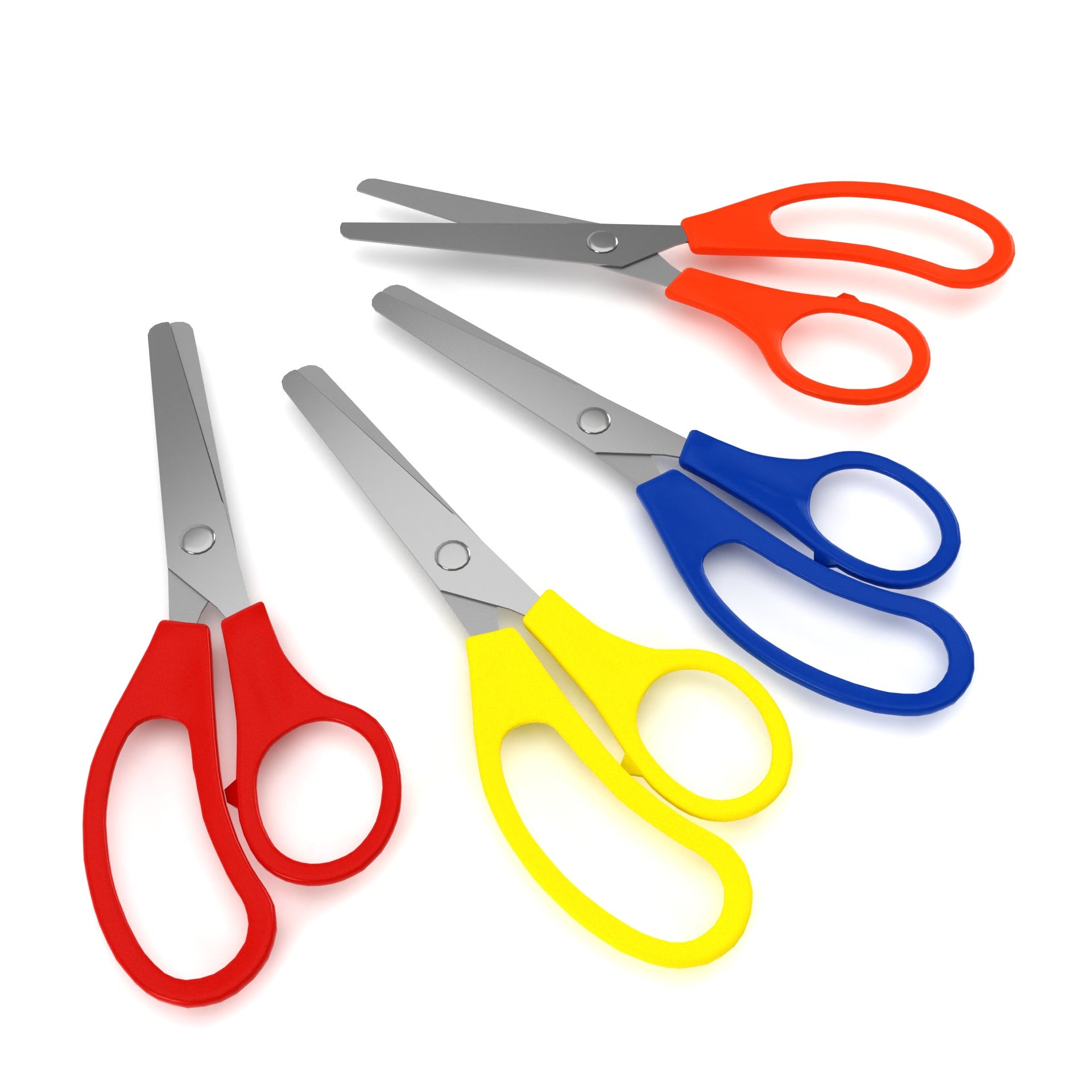 Kids Scissors: 5", Safe for School, (Assorted Color), Blunt Tip, Case of 500 Scissors