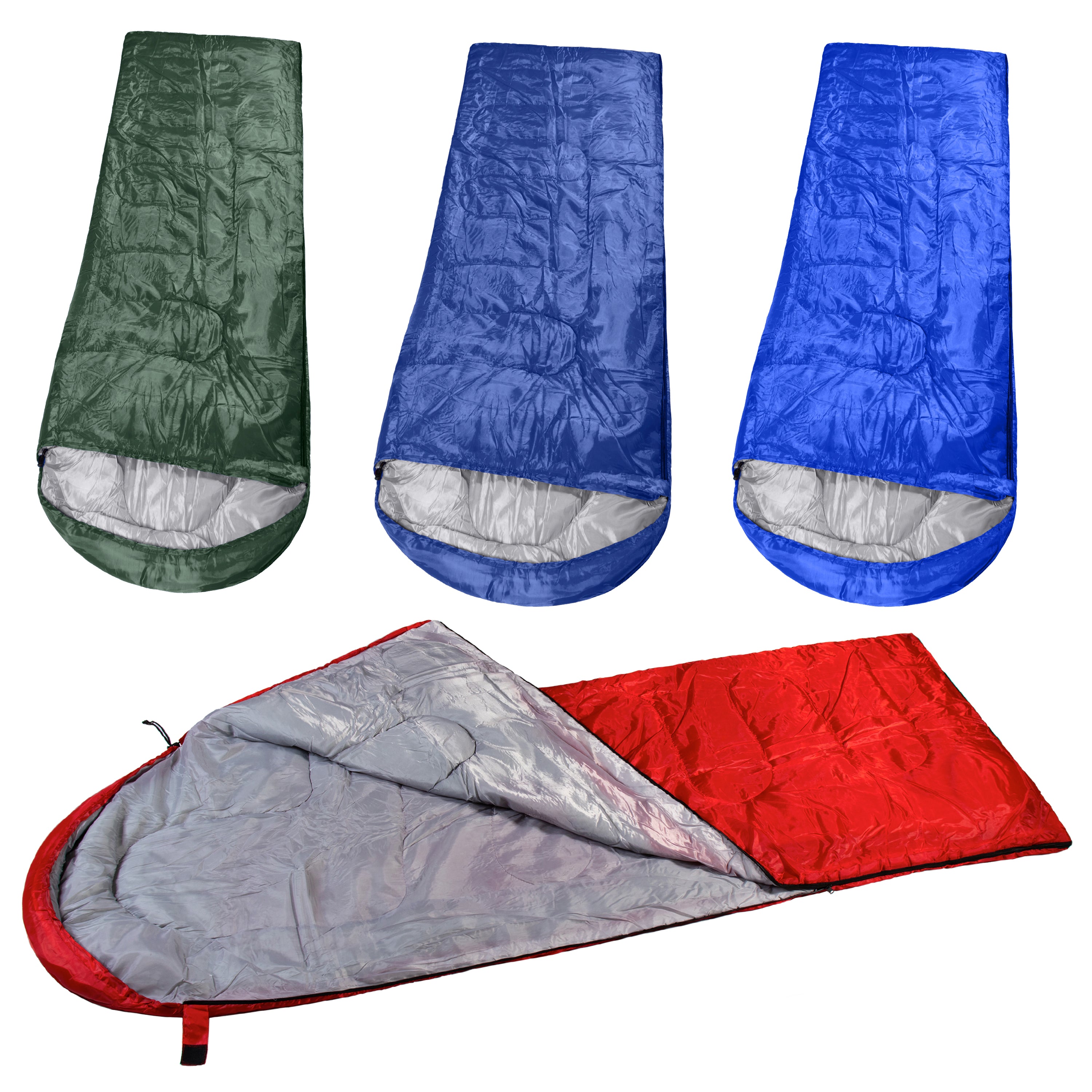2.0 LBS Lightweight Sleeping Bag - Bulk Winter Accessories Wholesale Case of 12 Sleeping Bags