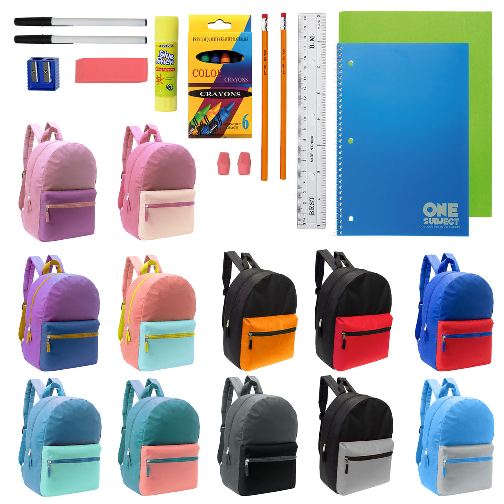 Two Color Backpack 12 Wholesale Two Tone 17