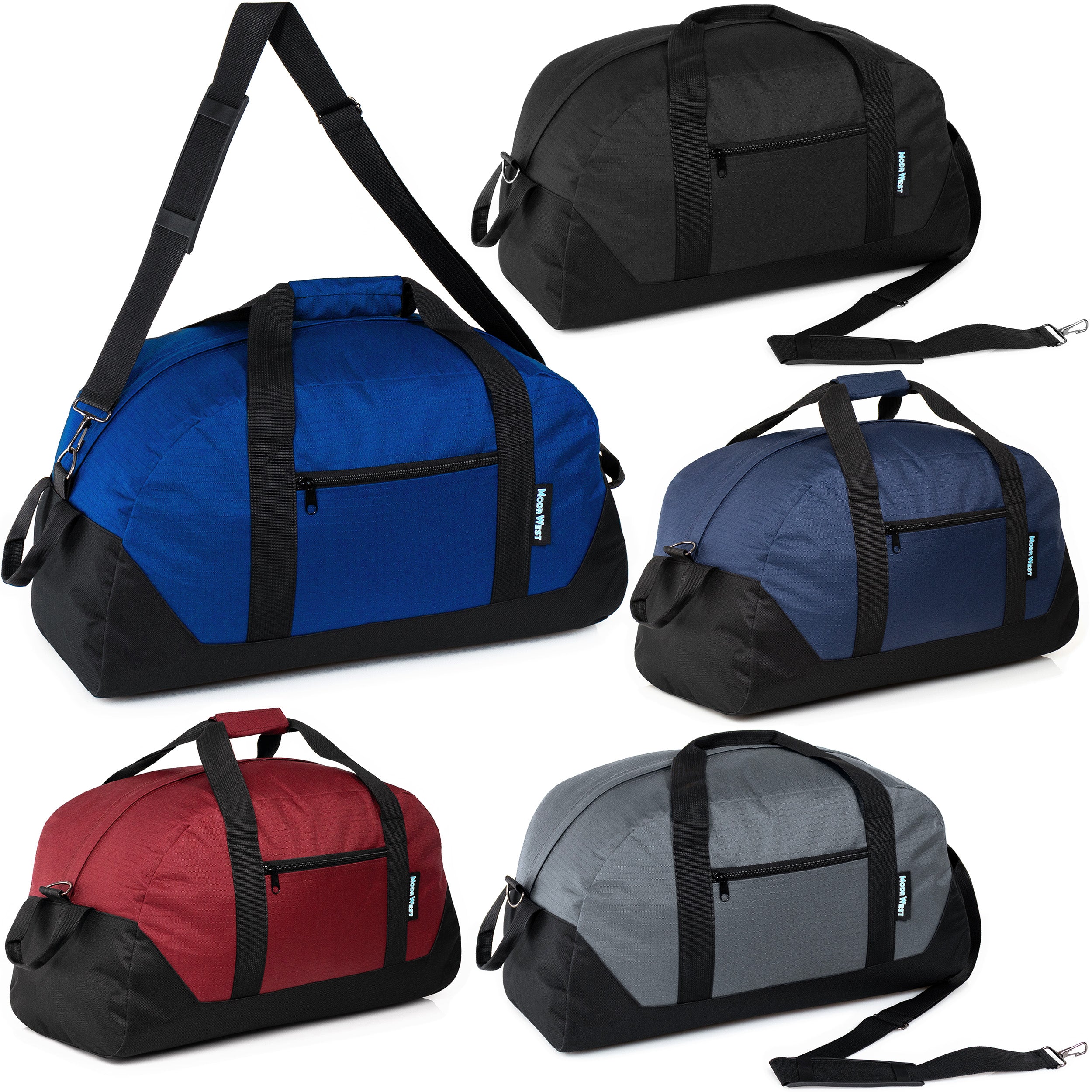 30" Wholesale Duffle Bag in 5 Assorted Colors - Bulk Case of 12