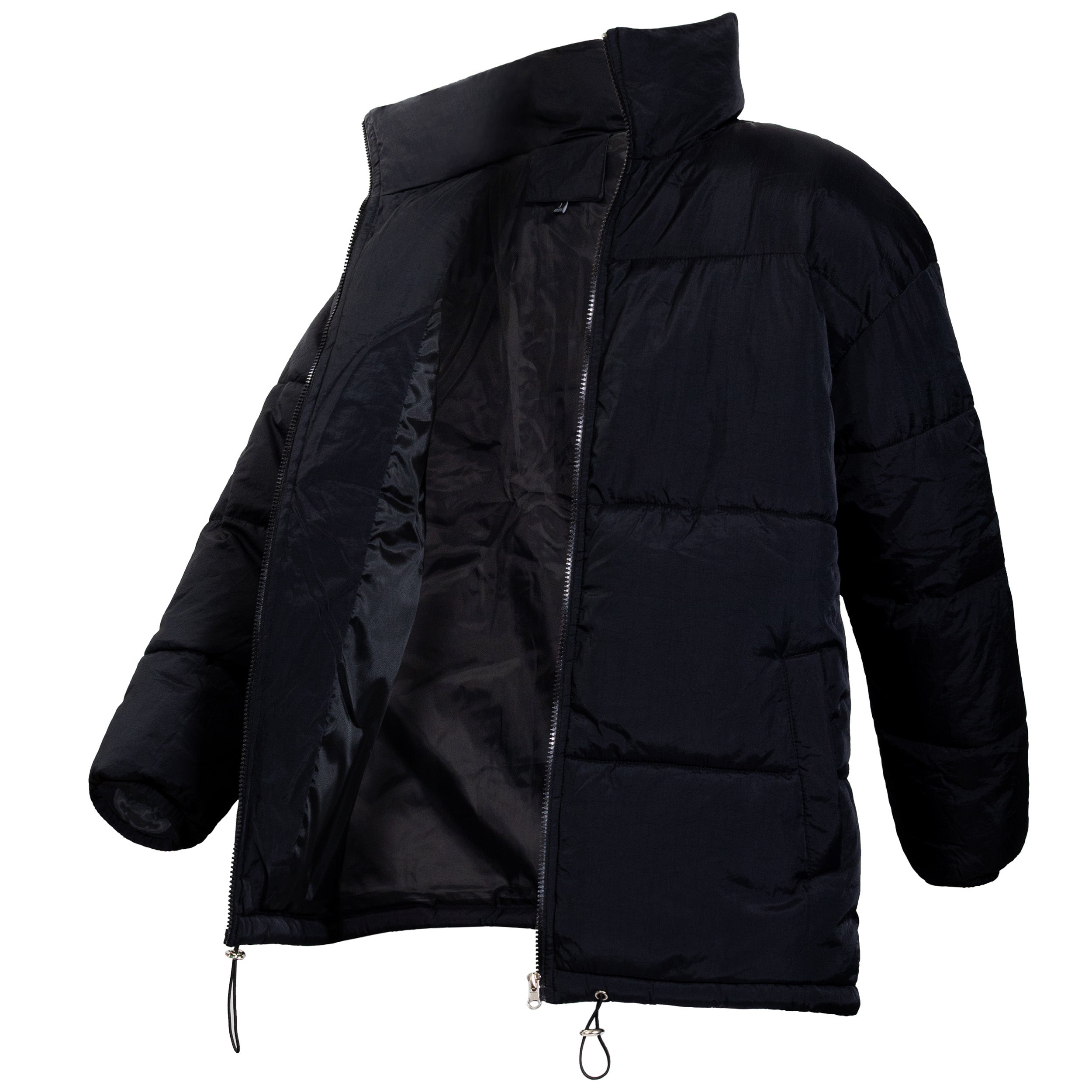 Men's Warm Winter Wholesale Coats in Black & Assorted Sizes (Large Sizes Only) - Bulk Case of 12 Winter Jackets