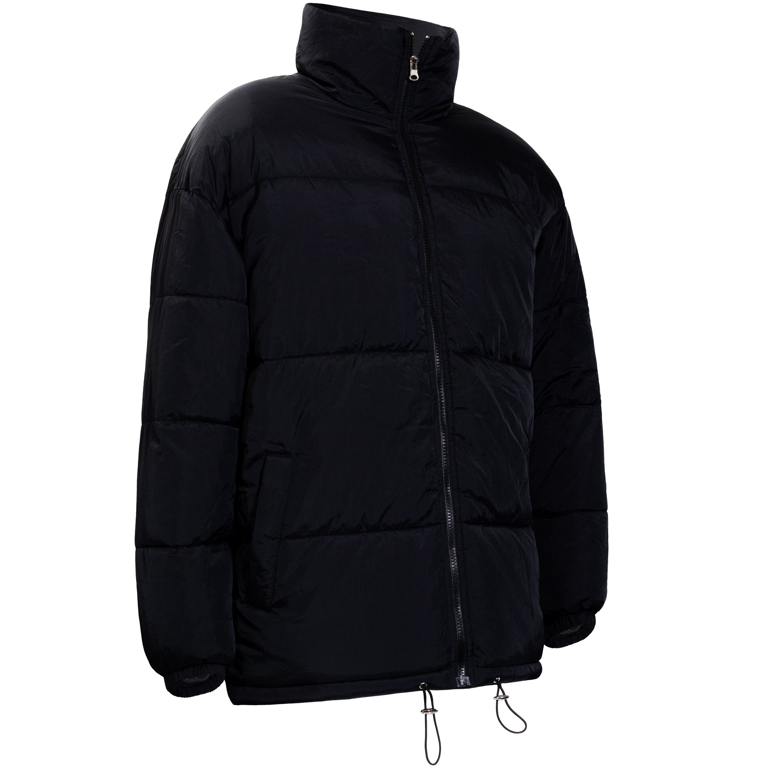 Men's Warm Winter Wholesale Coats in Black & Assorted Sizes (Large Sizes Only) - Bulk Case of 12 Winter Jackets