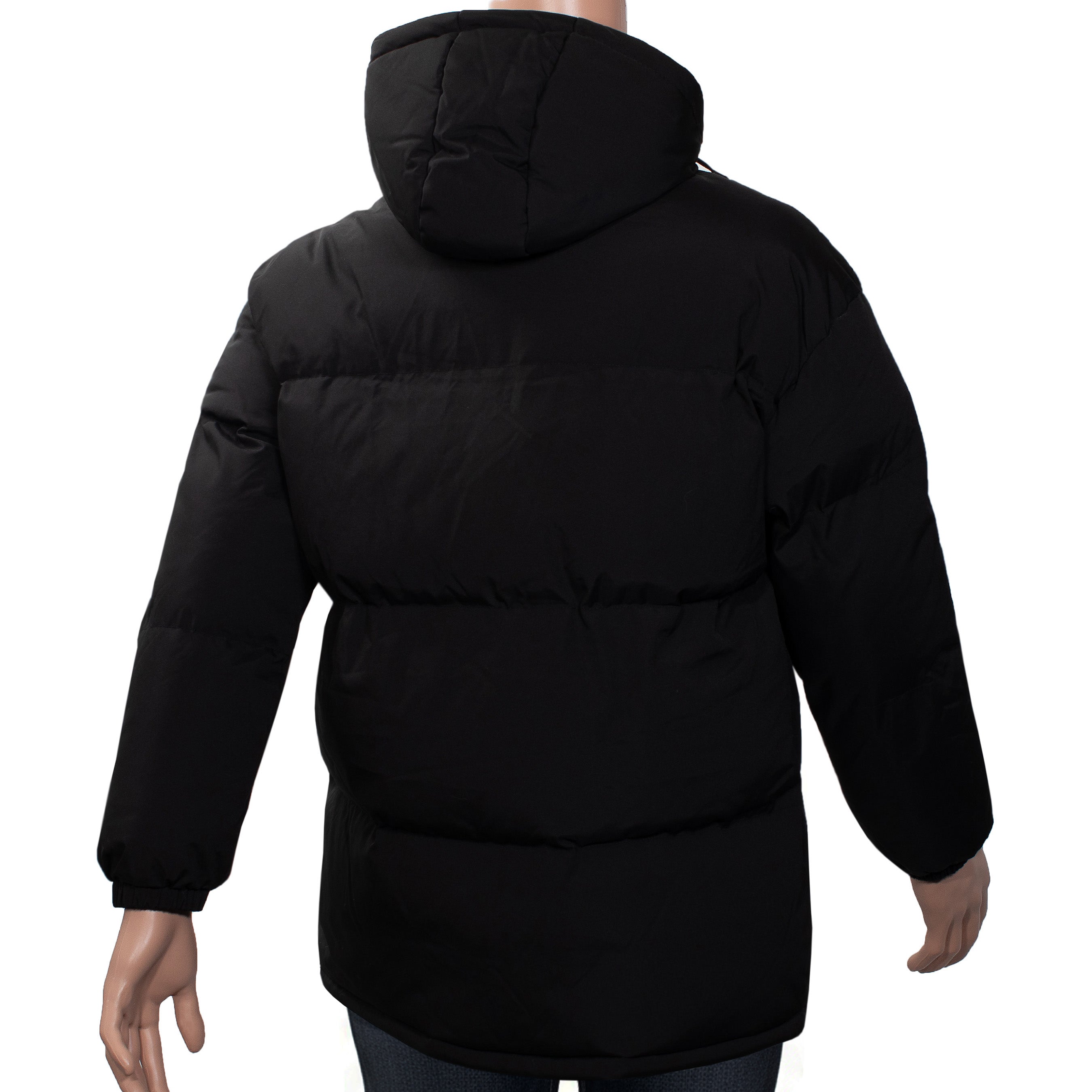 Men's Warm Winter Wholesale Coats in Black & Assorted Sizes (Large Sizes Only) - Bulk Case of 12 Winter Jackets