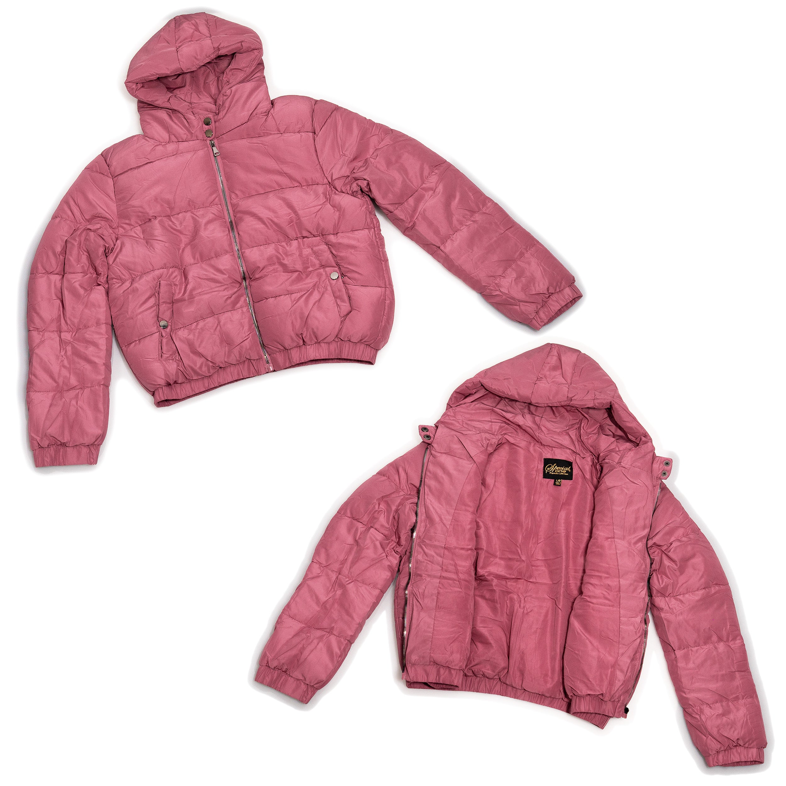 Wholesale Women’s Hooded Jackets - 6 Assorted Colors & Sizes – Bulk Case of 12 Coats