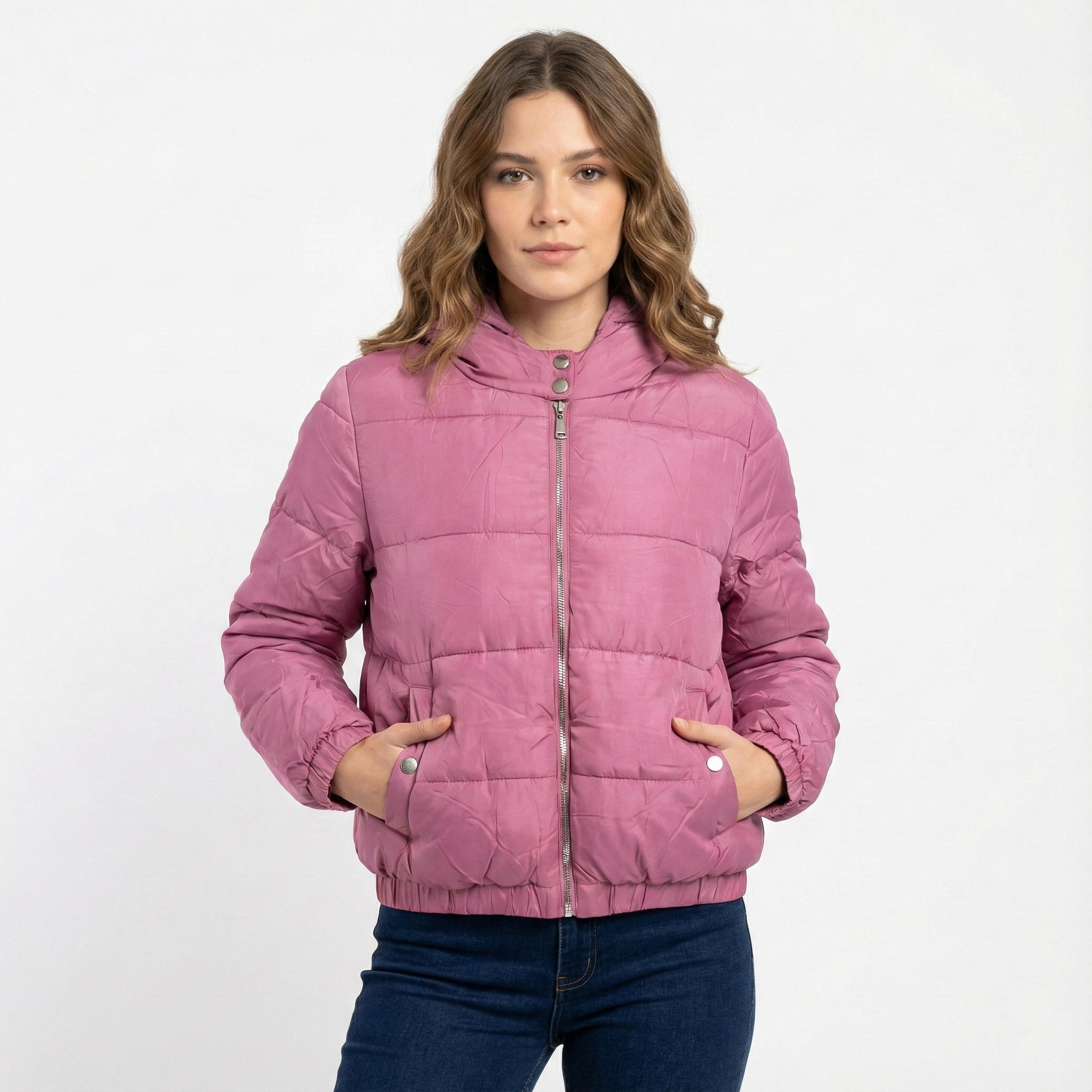 Wholesale Women’s Hooded Jackets - 6 Assorted Colors & Sizes – Bulk Case of 12 Coats