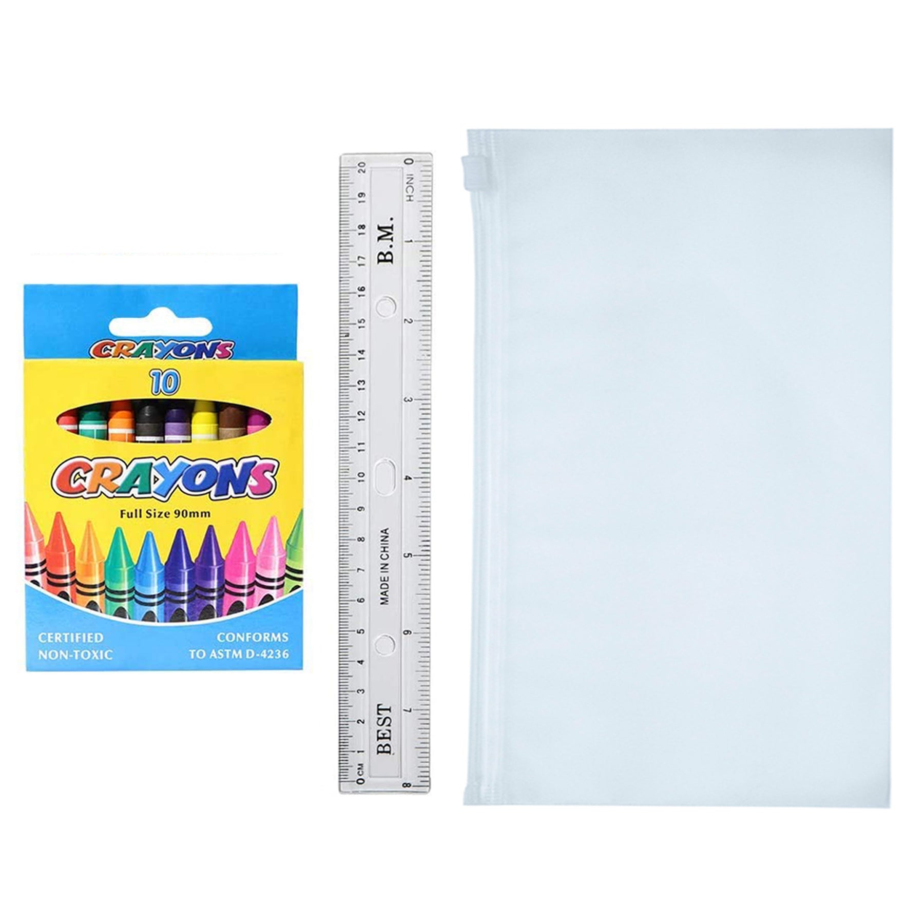 36 Piece Wholesale Basic School Supply Kits Bulk Case of 48 Kits