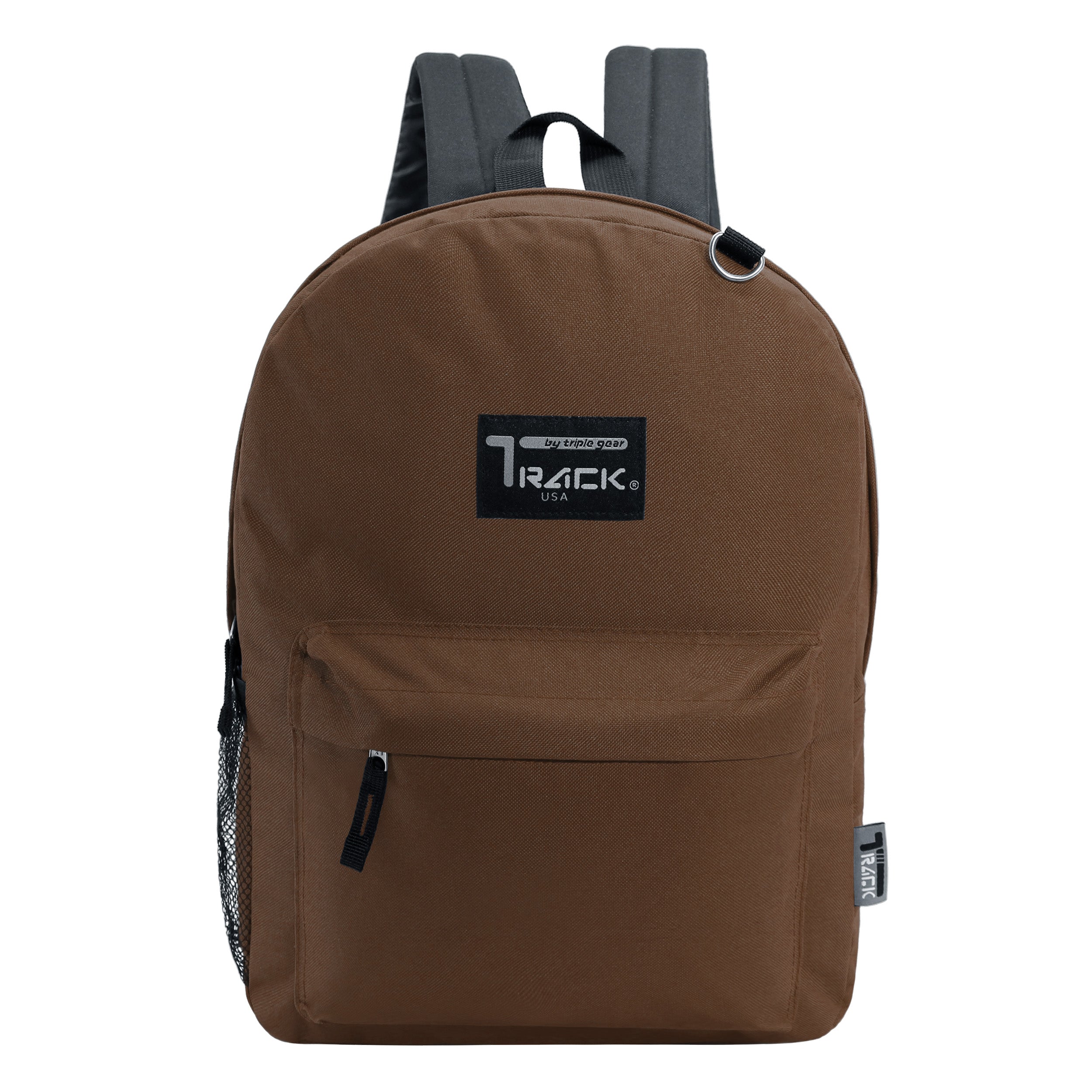 17" Bulk Classic Brown Backpack - Wholesale Case of 24 Bookbags