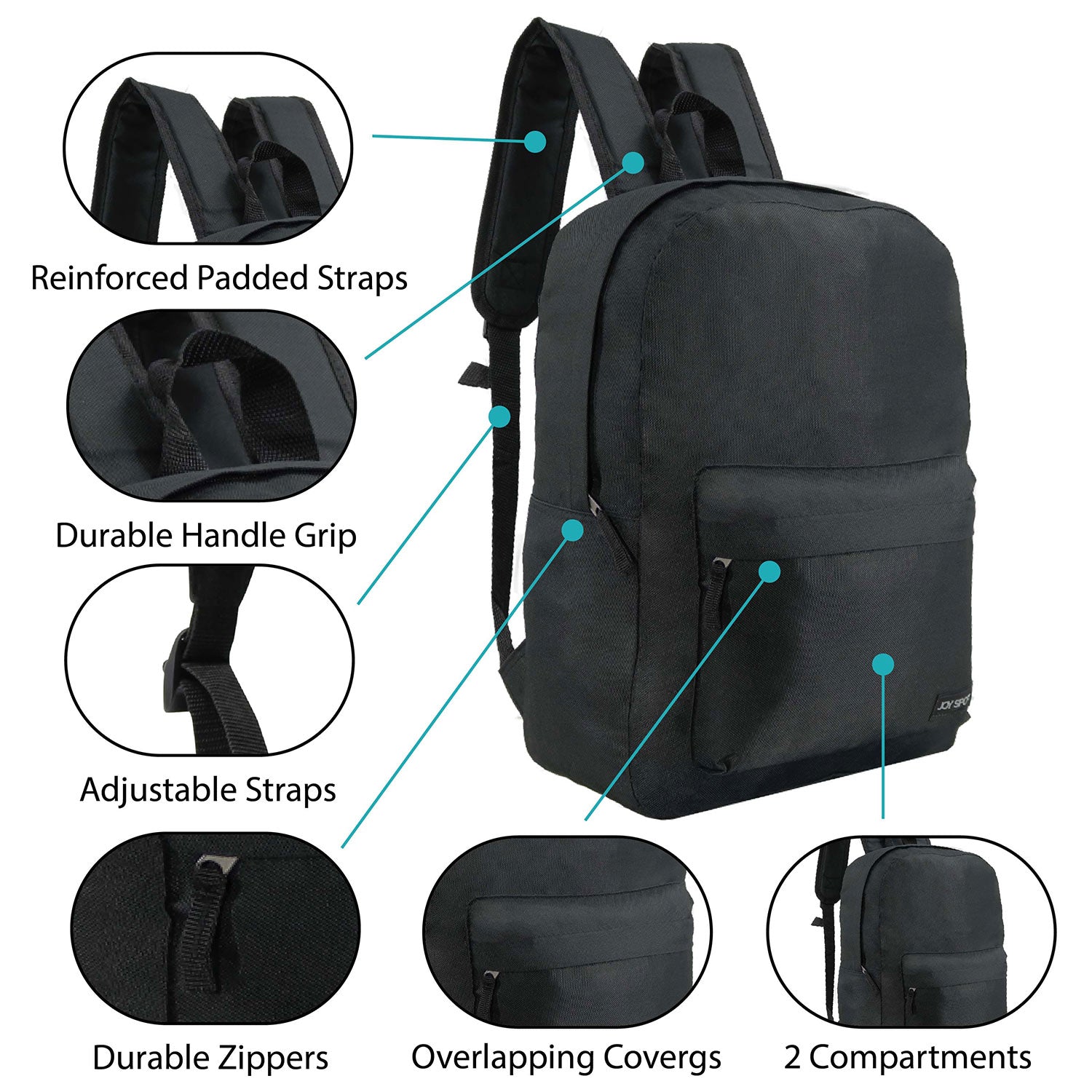 12 Set Wholesale Bundle for Personal Use, Homeless, Charity, and Travel - Bulk Case of 12 Backpacks, 12 Hygiene Kits