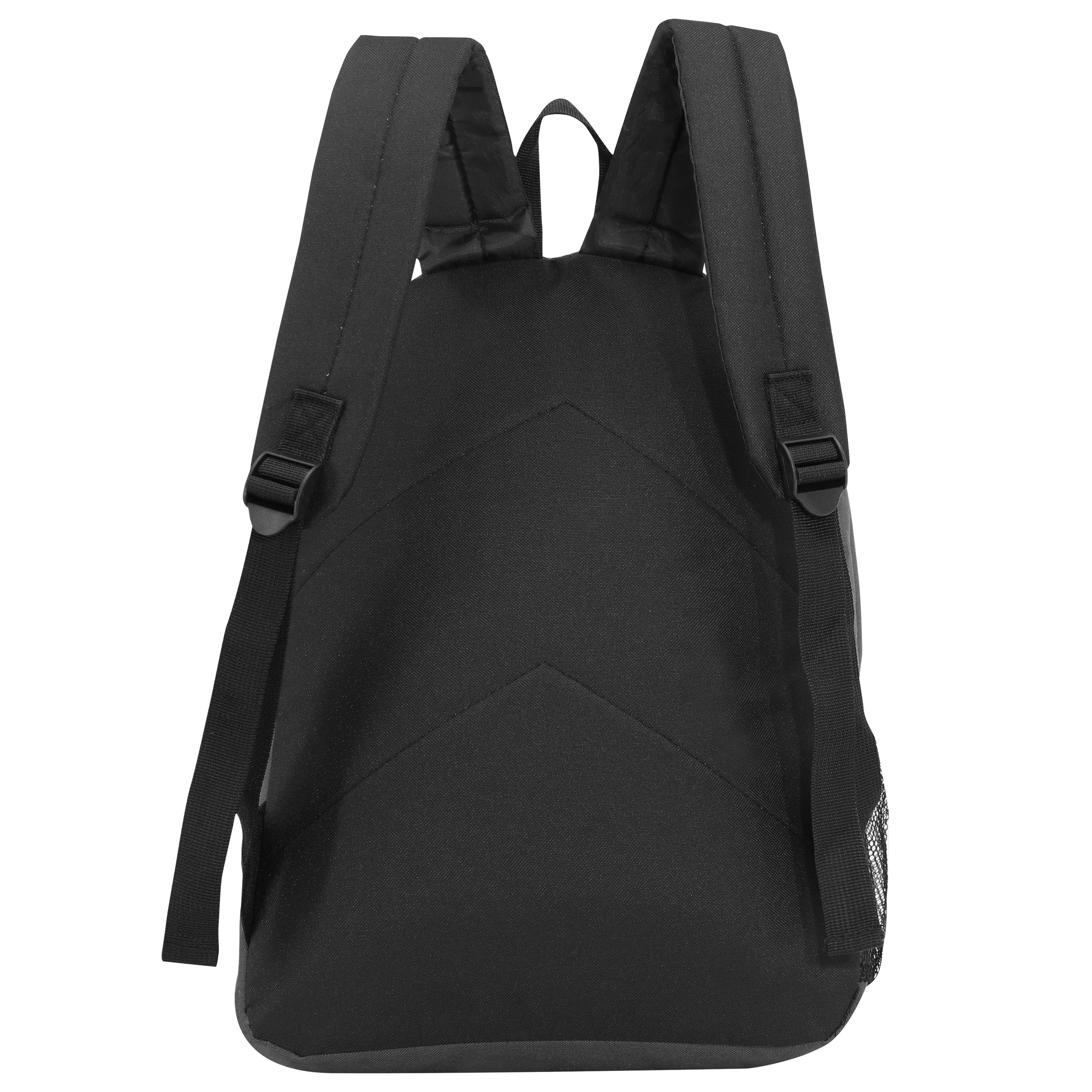 17" Kids Wholesale Backpacks In Black - Wholesale Case of 24 School Bookbags