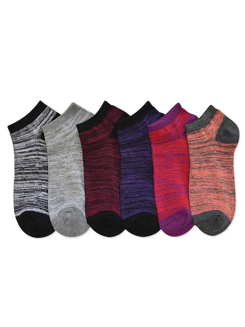 Women's No Show Wholesale Sock, Size 6-8 in 12 Randomly Assorted Styles - Bulk Case of 144 Pairs