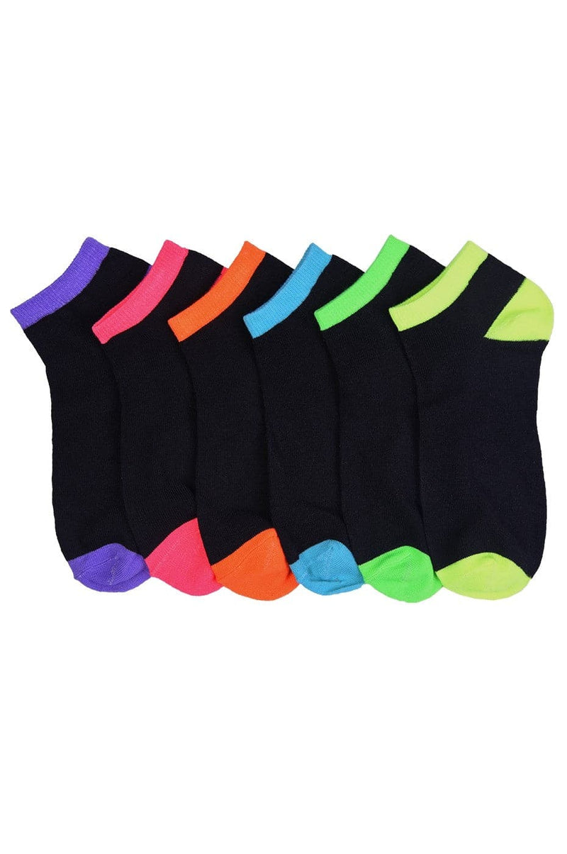 Women's No Show Wholesale Sock, Size 6-8 in 12 Randomly Assorted Styles - Bulk Case of 144 Pairs