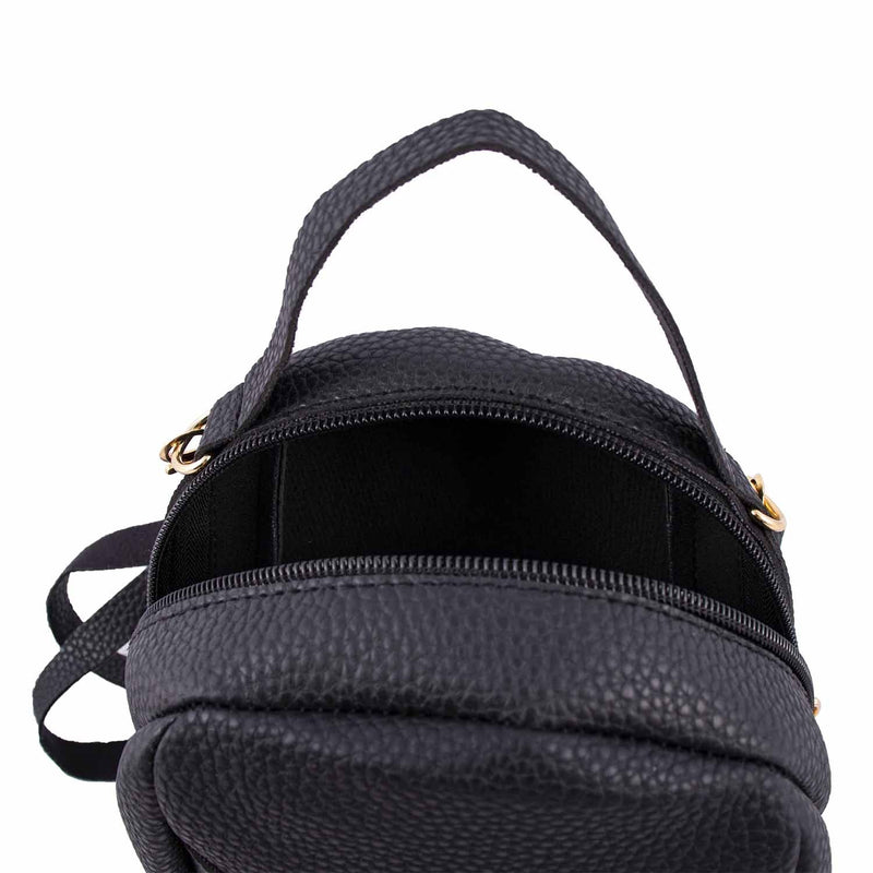 7" Mini Faux Leather Wholesale Backpack in 5 Assorted Colors - Bulk Case of 24
