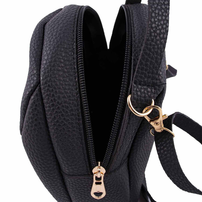 7" Mini Faux Leather Wholesale Backpack in 5 Assorted Colors - Bulk Case of 24